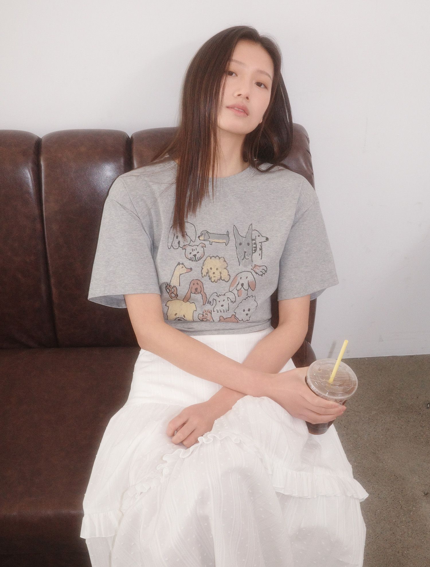 【GENERAL IDEA】Puppy Friends ジャガード半袖Tシャツ MUSINSA公式 | GENERAL IDEA Puppy Friends Loose Fit Short