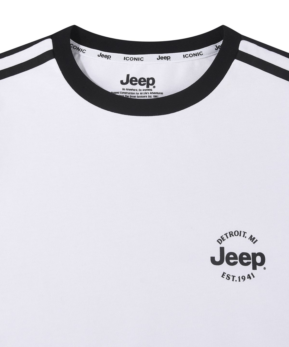 지프(JEEP) WAVY 트랙 반팔 티셔츠 (JR5TSU131WH)