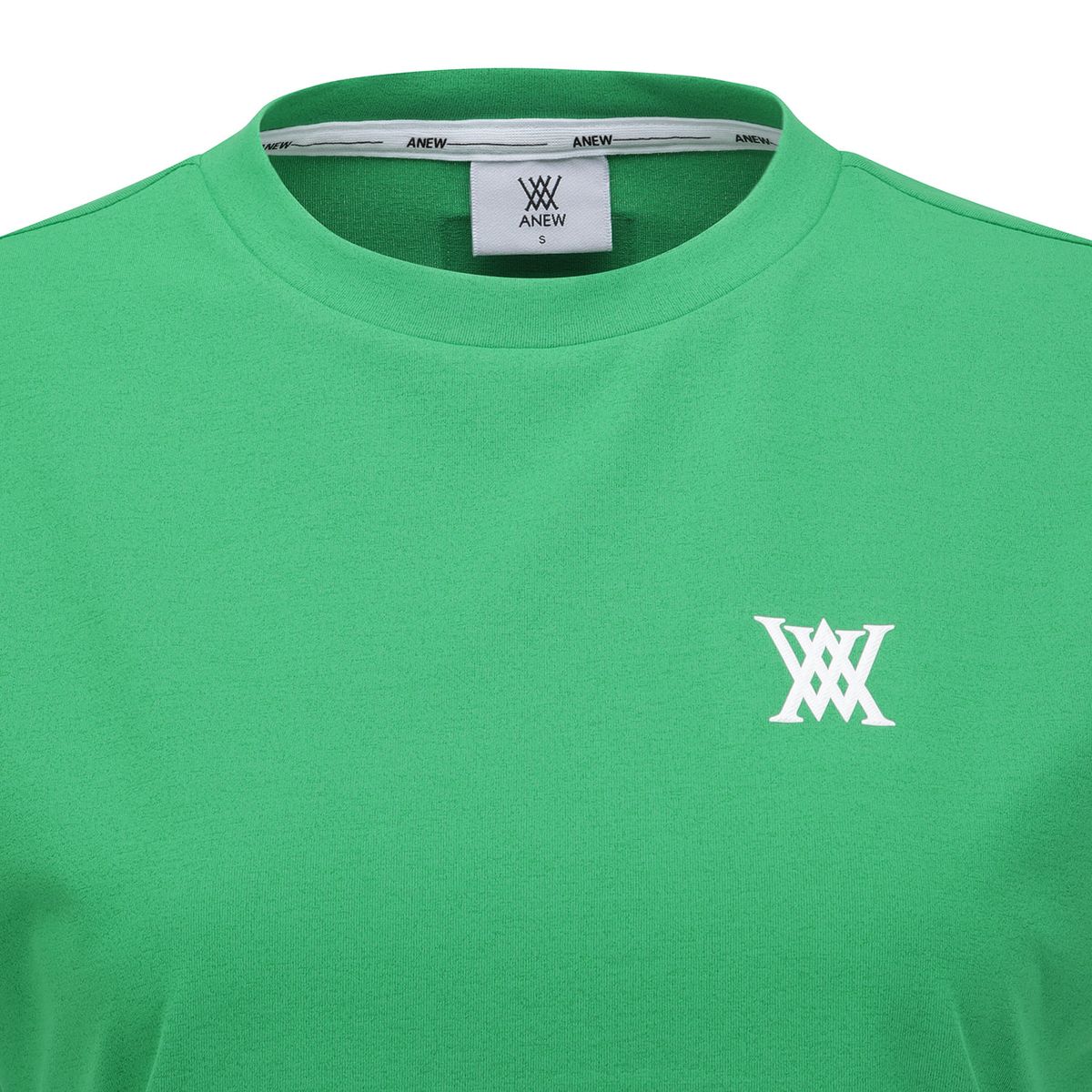 어뉴골프(ANEW GOLF) WOMEN SM ESSENTIAL ROUND SHORT T-SHIRT_GN