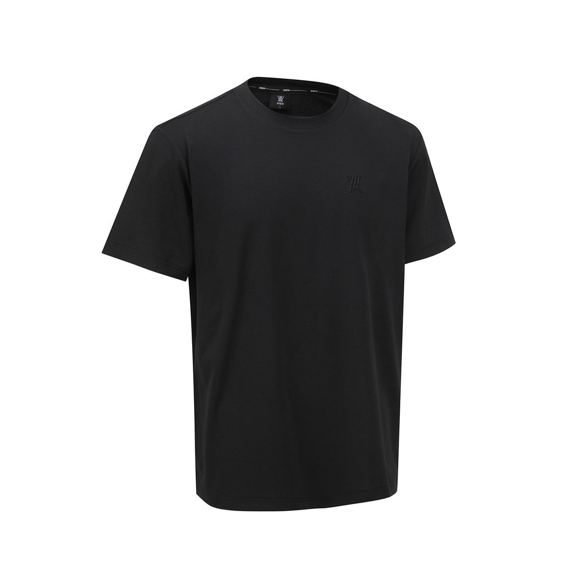 어뉴골프(ANEW GOLF) MEN SM ESSENTIAL ROUND SHORT T-SHIRT_BK