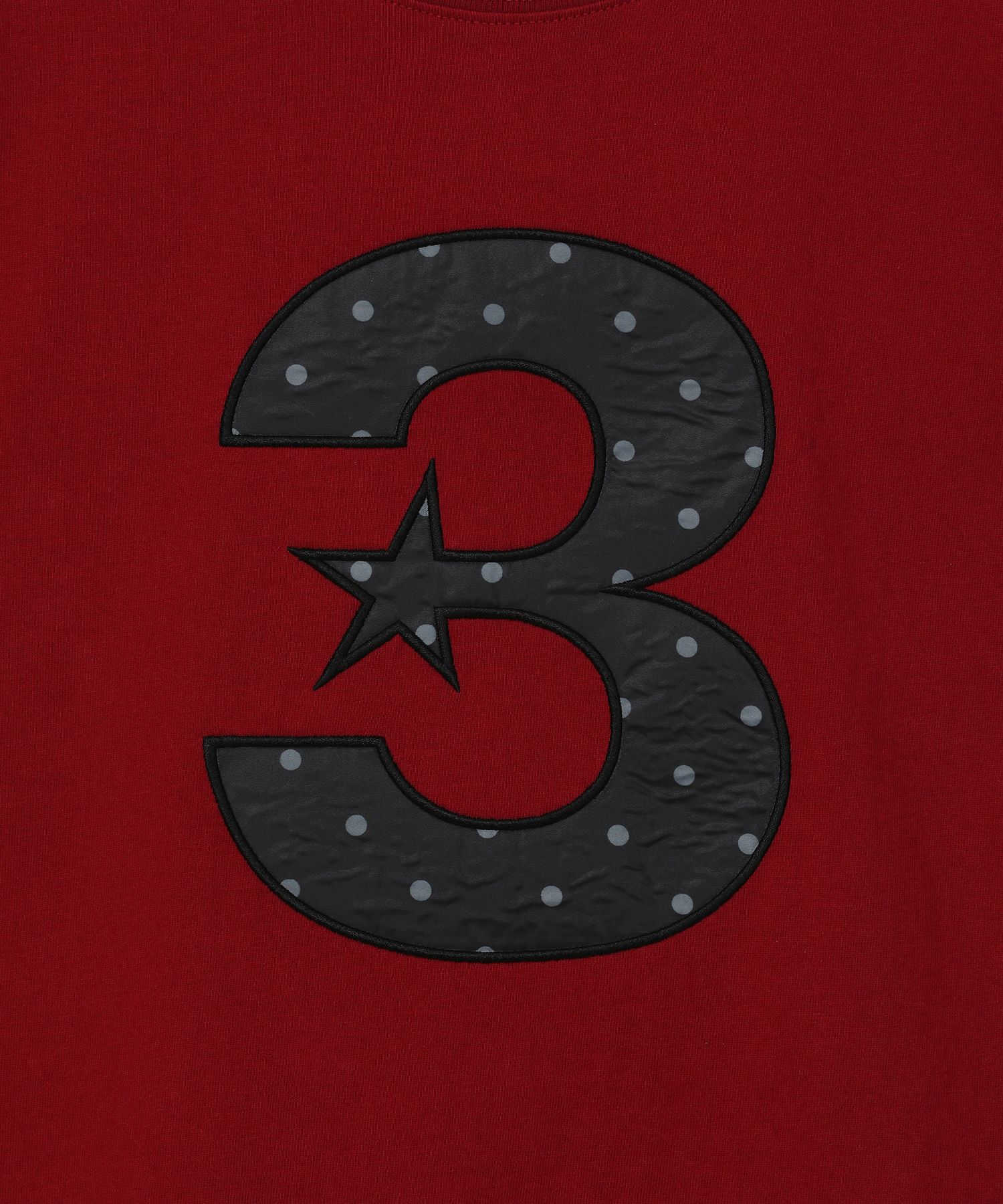 ★BAUF★ 3 logo Tシャツ MUSINSA公式 | BAUF 3 logo dot slim fit t-shirt [red]