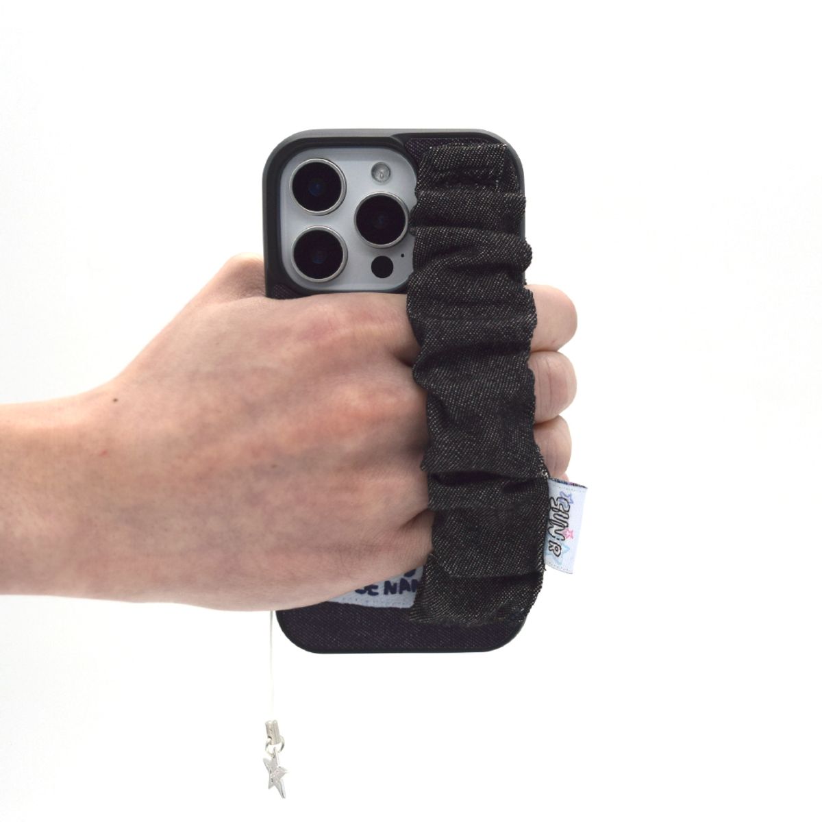 세컨드유니크네임(SECOND UNIQUE NAME) SUN CASE DENIM GOBULL BAND BLACK