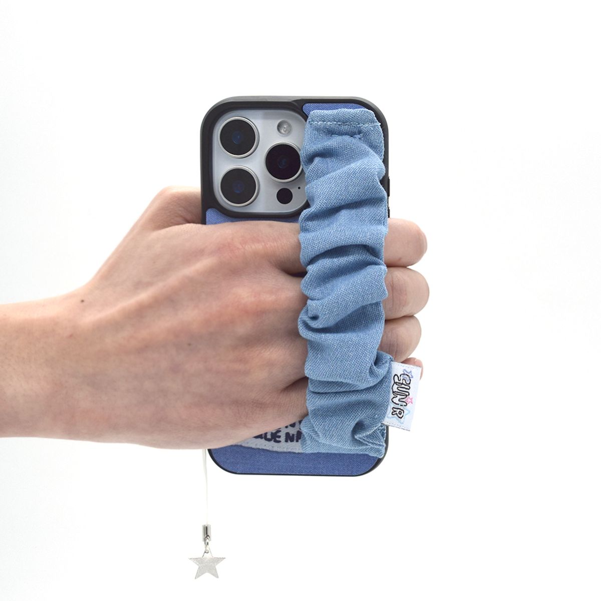 세컨드유니크네임(SECOND UNIQUE NAME) SUN CASE DENIM GOBULL BAND LIGHT BLUE