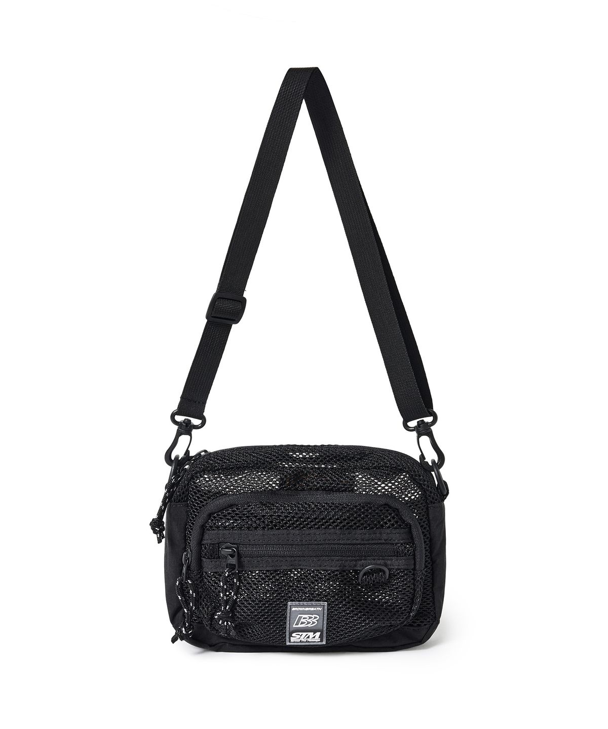 브라운브레스 키즈(BROWNBREATH KIDS) KIDS MESH MINI CROSS BAG - BLACK