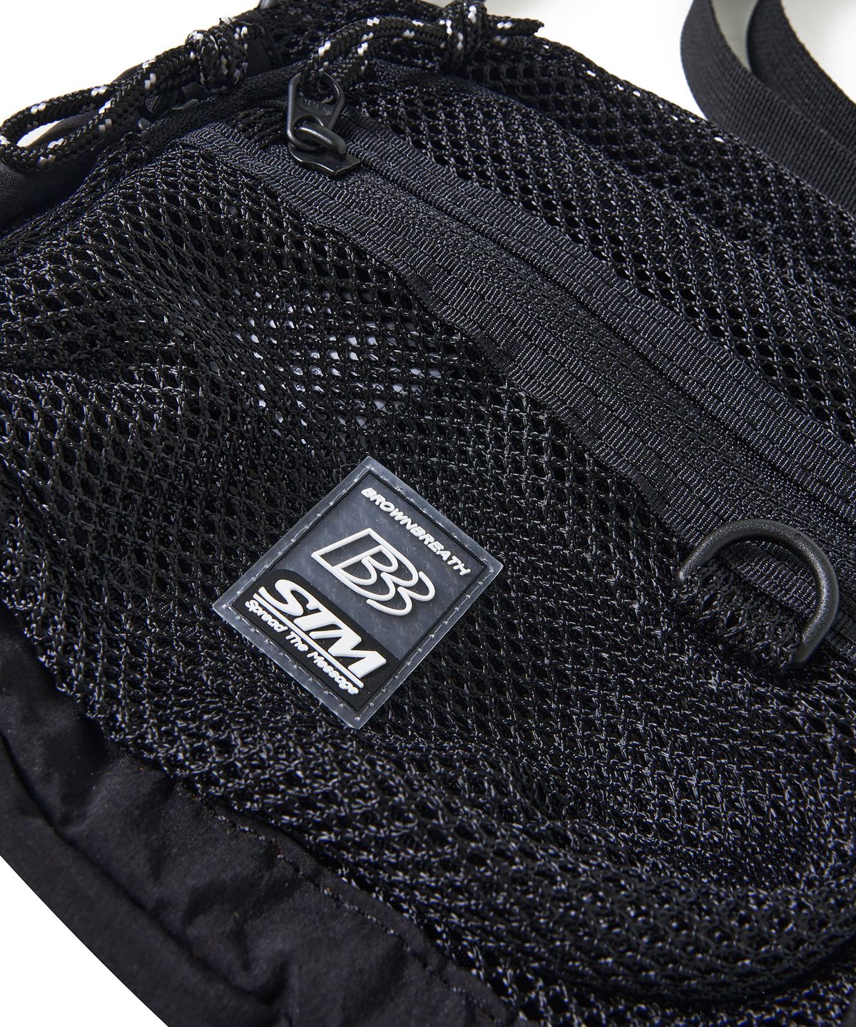 브라운브레스 키즈(BROWNBREATH KIDS) KIDS MESH MINI CROSS BAG - BLACK