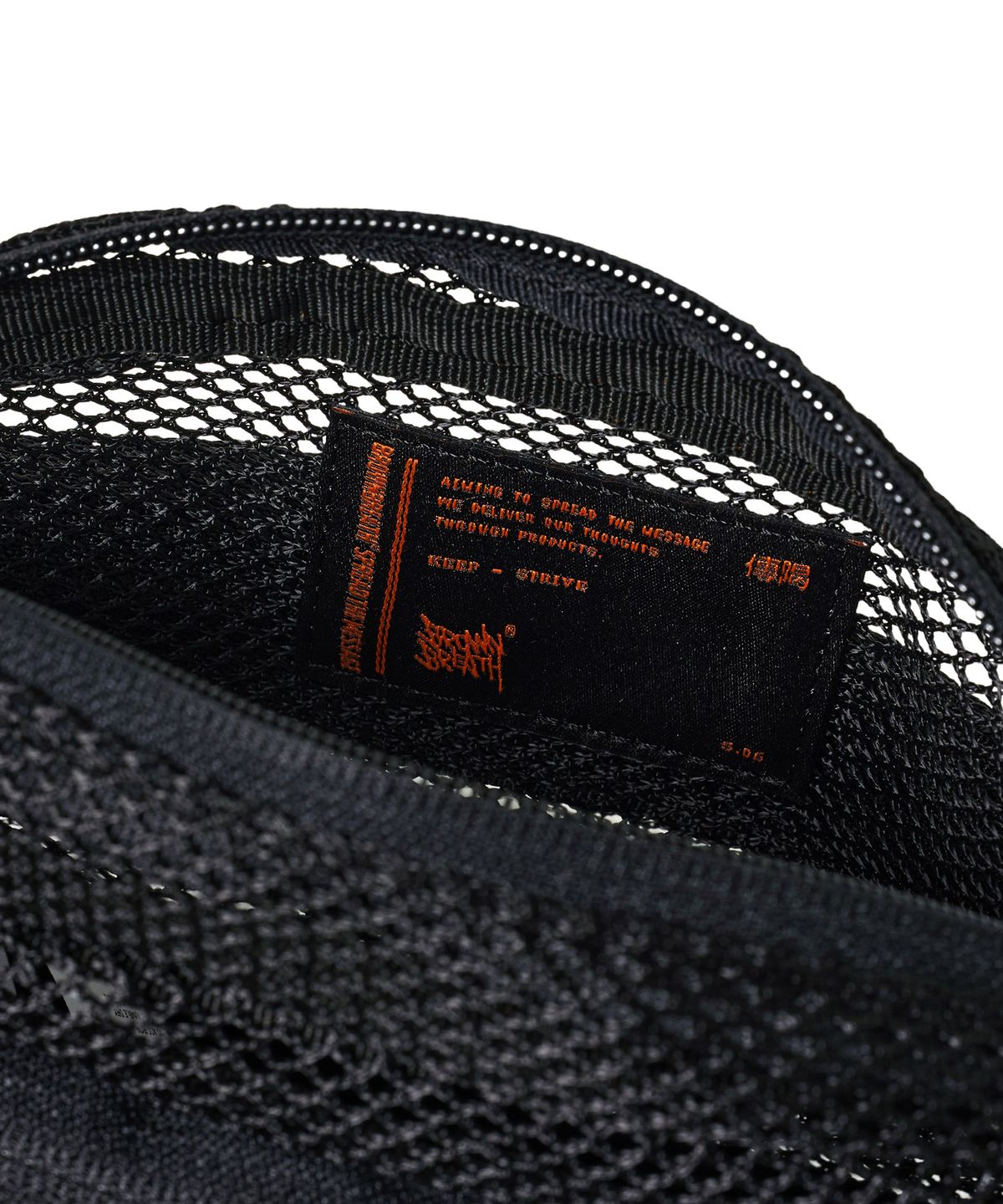 브라운브레스 키즈(BROWNBREATH KIDS) KIDS MESH MINI CROSS BAG - BLACK