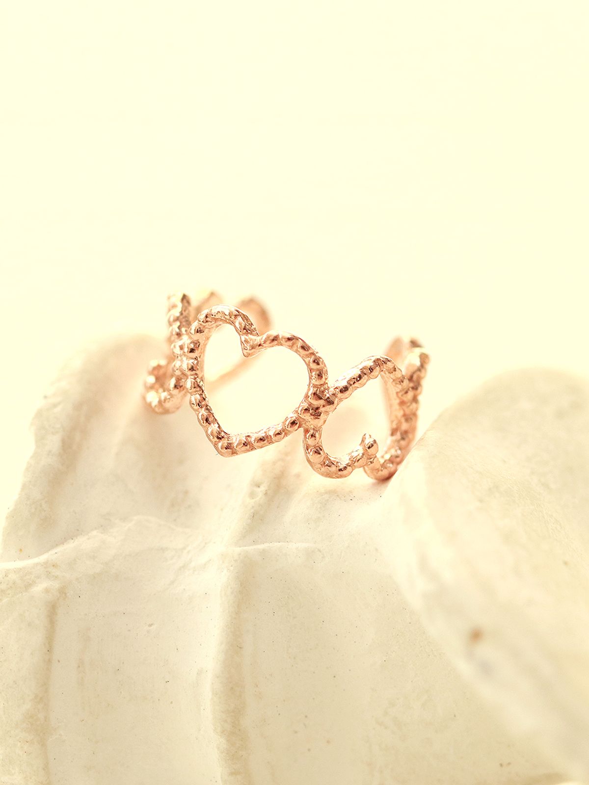미니멀피어싱(MINIMALPIERCING) 14K 버블 하트 이어커프 귀찌