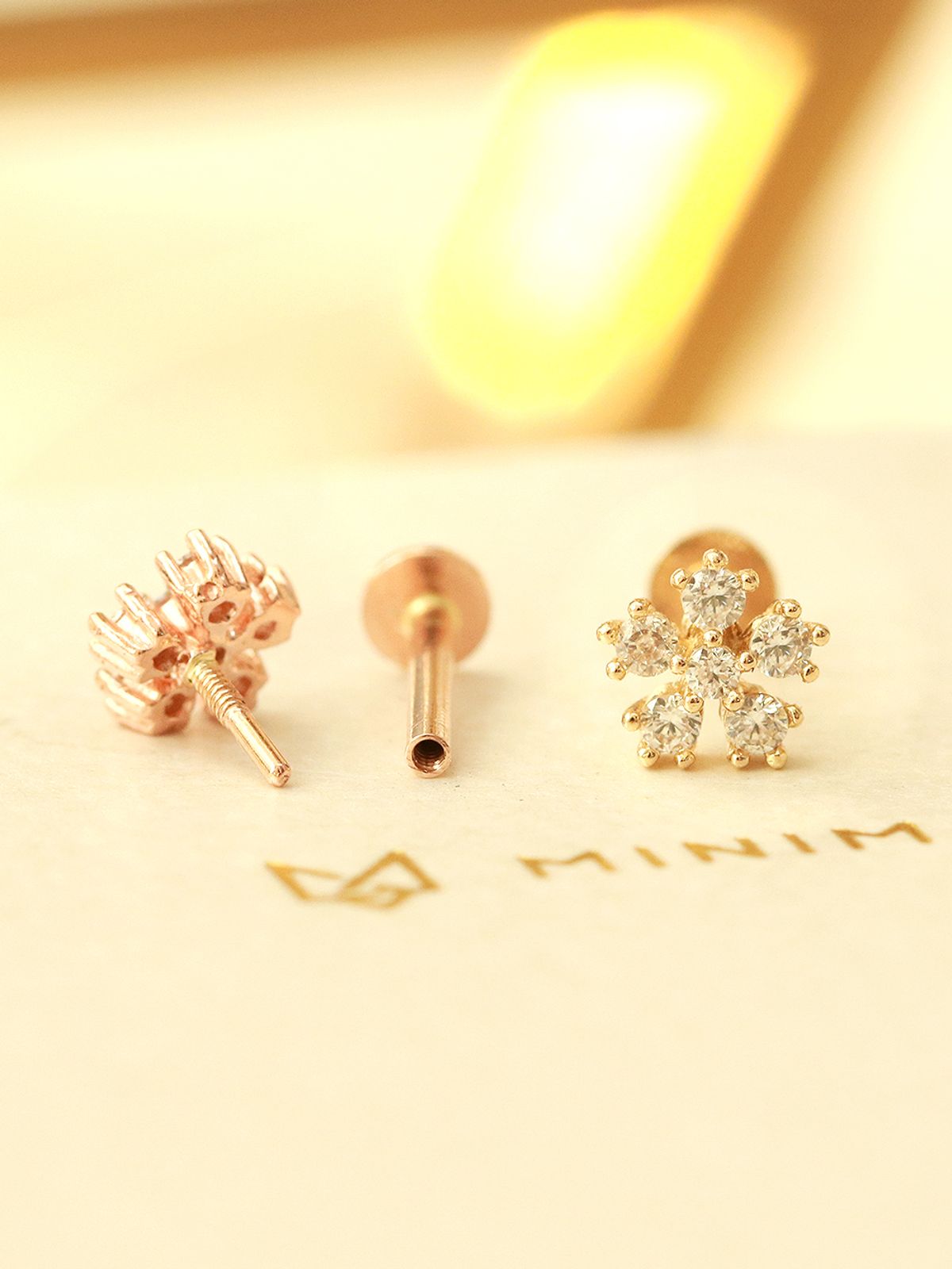 미니멀피어싱(MINIMALPIERCING) 14K 인터널 데일리 코스모스 라블렛 피어싱