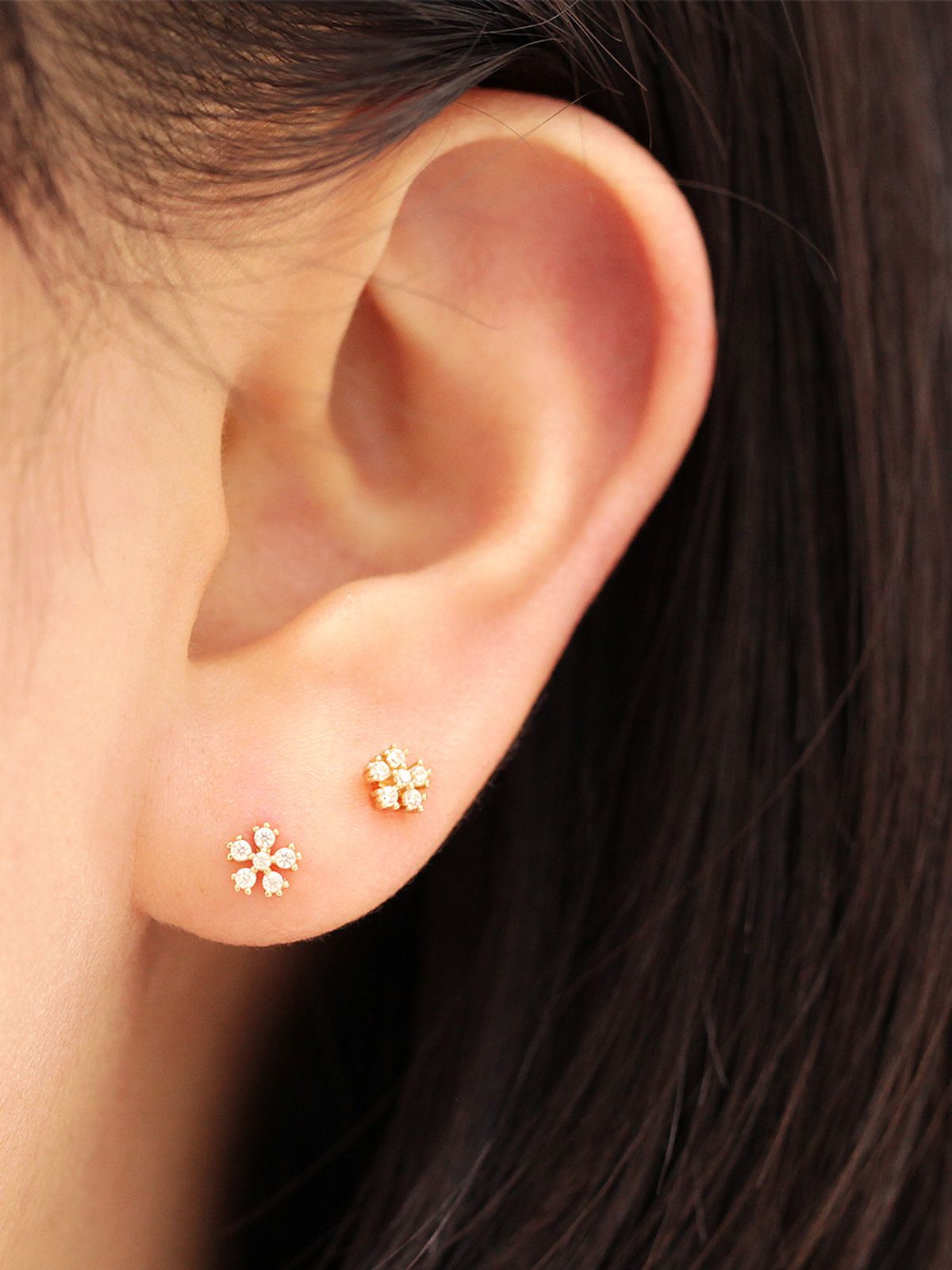 미니멀피어싱(MINIMALPIERCING) 14K 인터널 데일리 코스모스 라블렛 피어싱