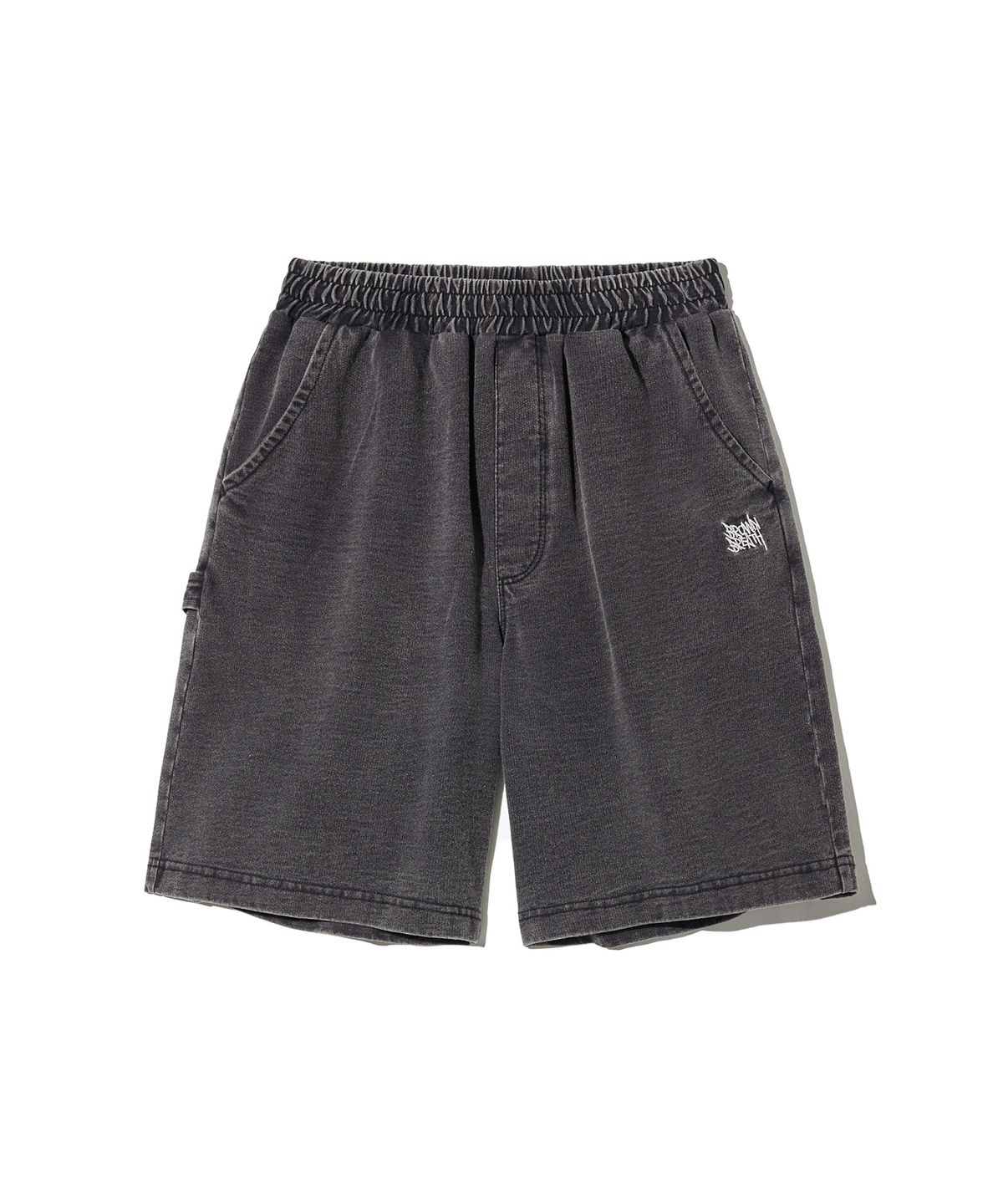 브라운브레스 키즈(BROWNBREATH KIDS) KIDS TAG DENIM SHORTS - BLACK