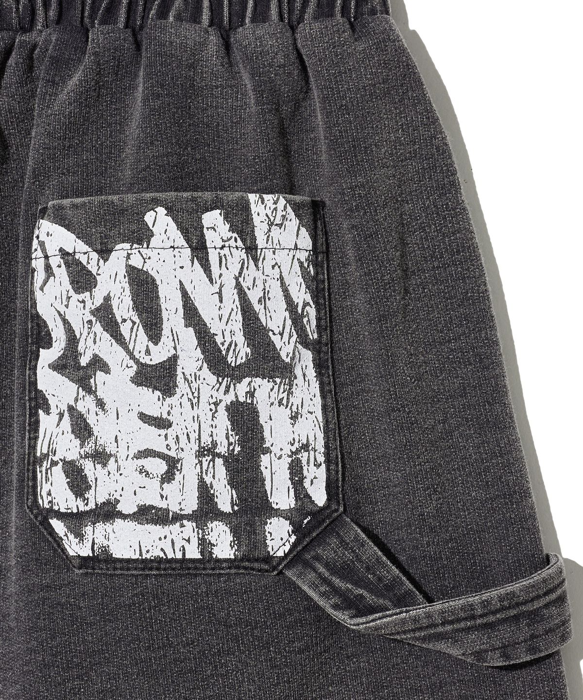 브라운브레스 키즈(BROWNBREATH KIDS) KIDS TAG DENIM SHORTS - BLACK