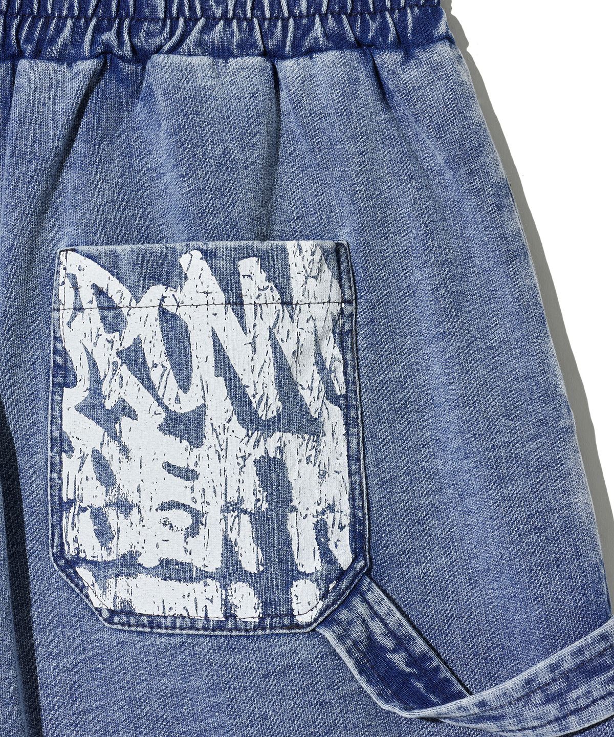 브라운브레스 키즈(BROWNBREATH KIDS) KIDS TAG DENIM SHORTS - BLUE