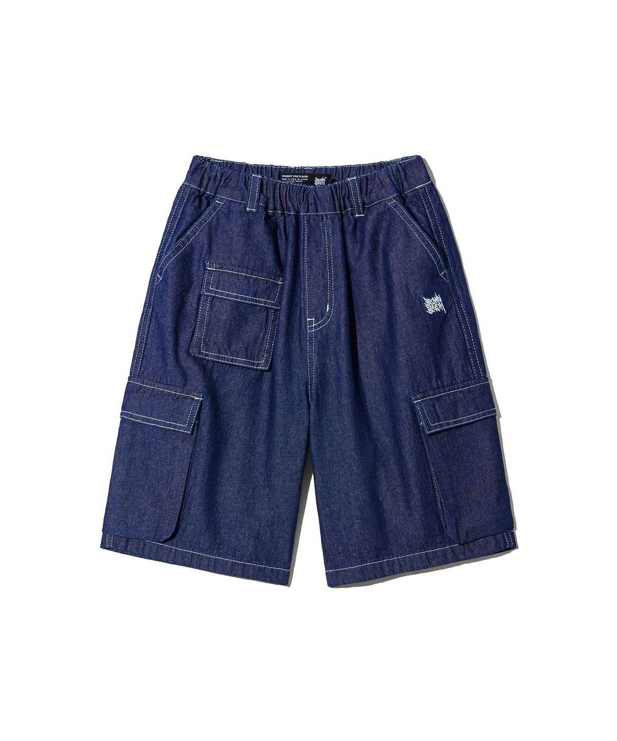 브라운브레스 키즈(BROWNBREATH KIDS) KIDS SUMMER DENIM SHORTS - DARK INDIGO