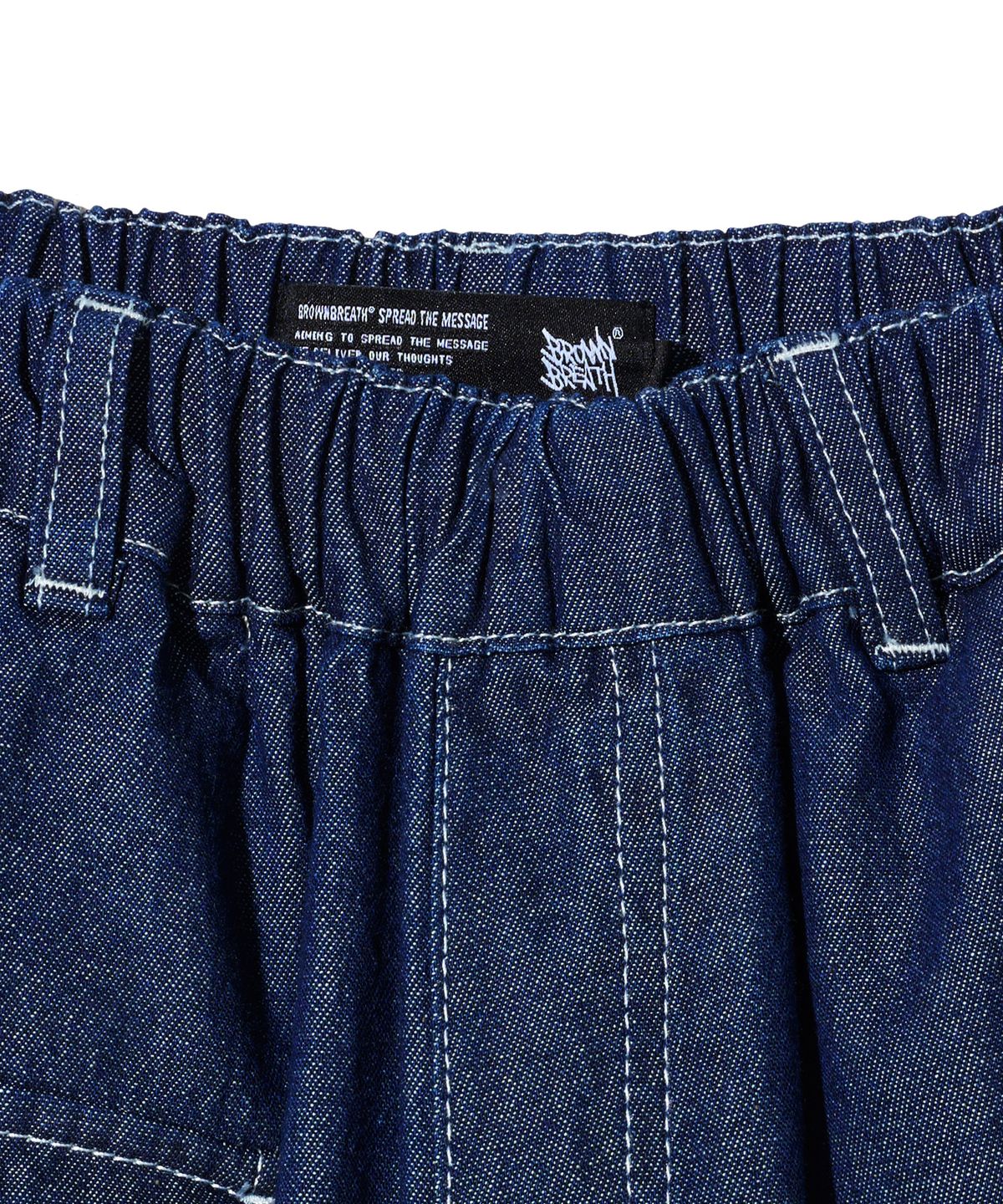 브라운브레스 키즈(BROWNBREATH KIDS) KIDS SUMMER DENIM SHORTS - DARK INDIGO
