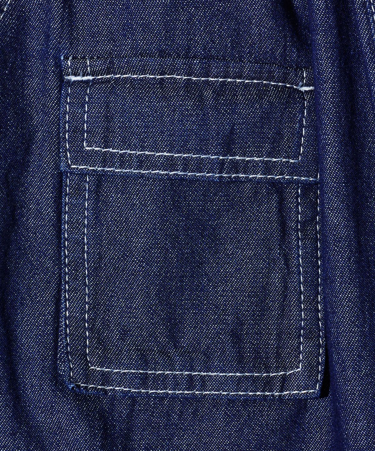 브라운브레스 키즈(BROWNBREATH KIDS) KIDS SUMMER DENIM SHORTS - DARK INDIGO