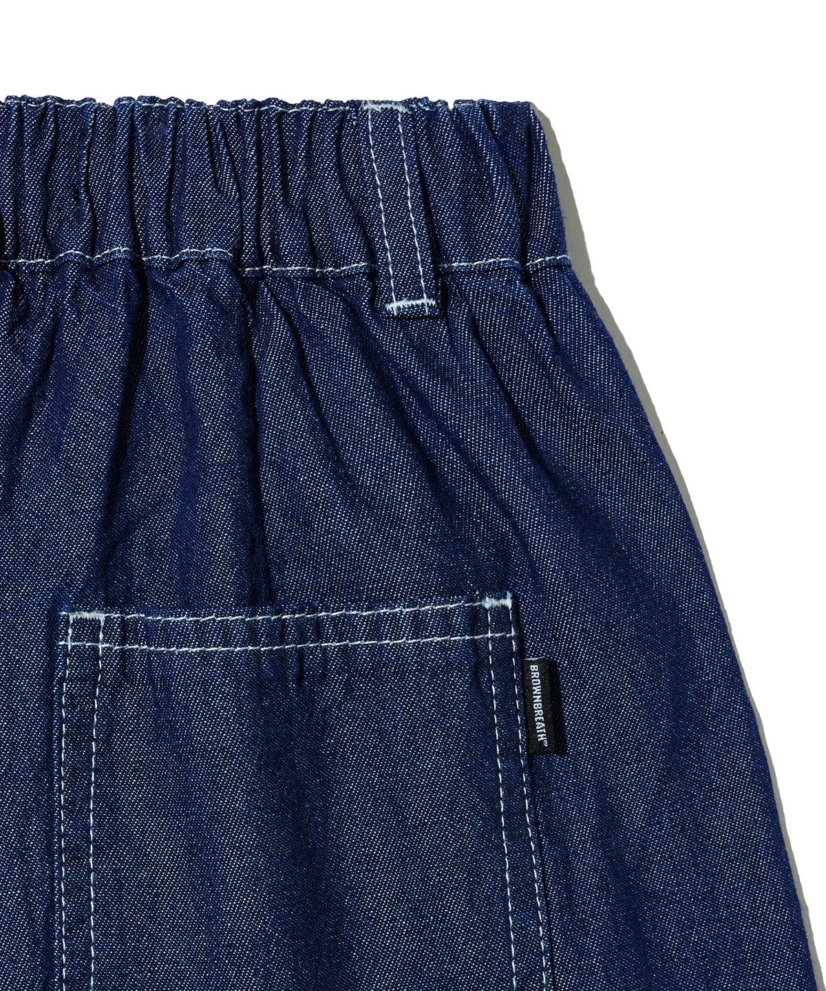 브라운브레스 키즈(BROWNBREATH KIDS) KIDS SUMMER DENIM SHORTS - DARK INDIGO