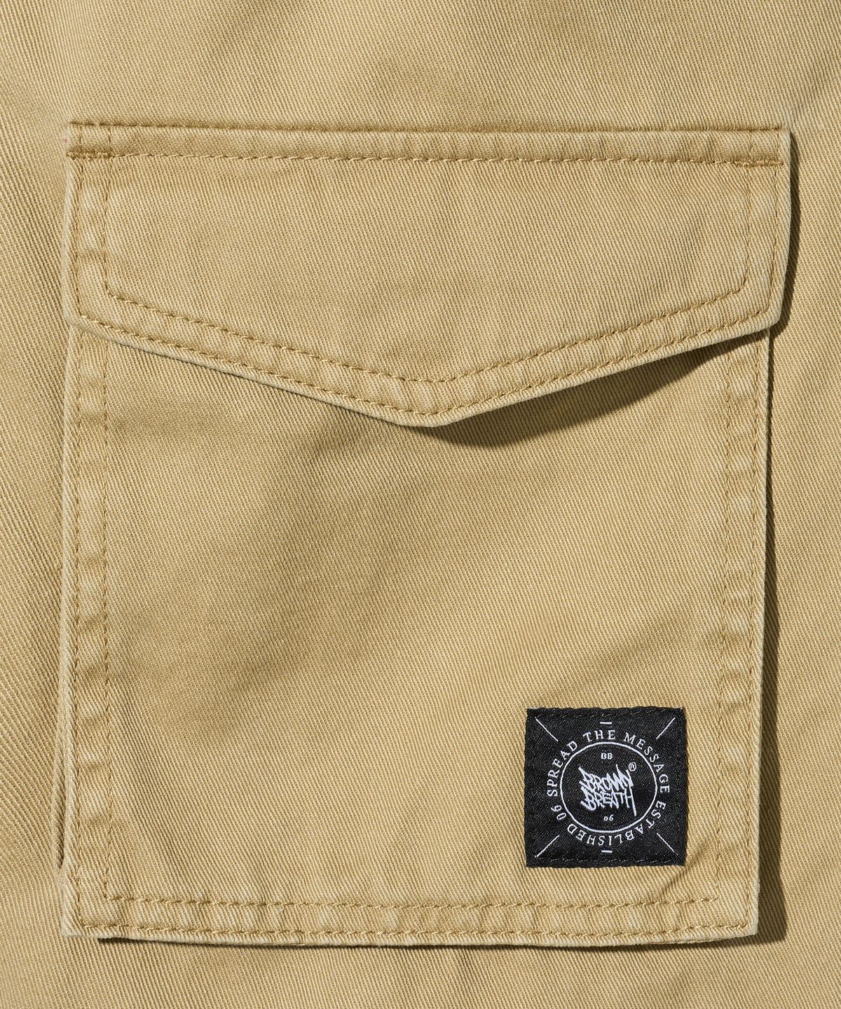 브라운브레스 키즈(BROWNBREATH KIDS) KIDS COTTON BERMUDA PANTS - BEIGE