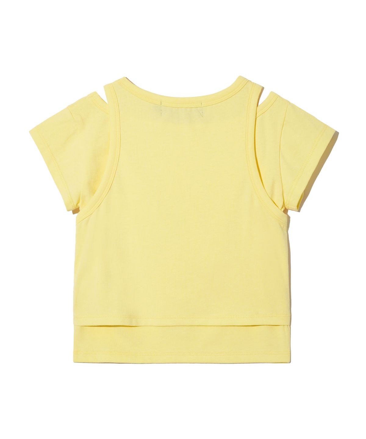 브라운브레스 키즈(BROWNBREATH KIDS) KIDS LAYERED SLIM TEE - YELLOW