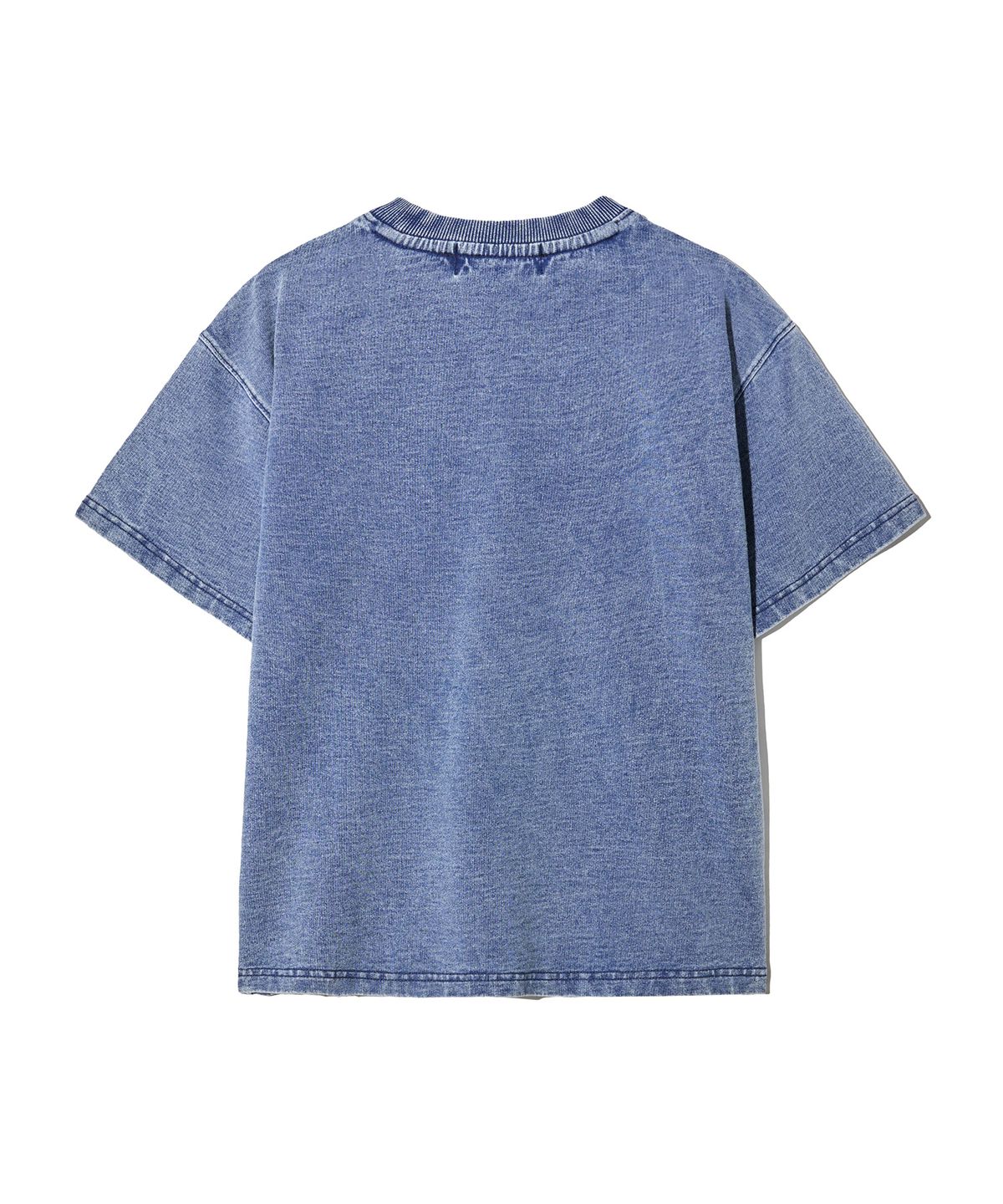 브라운브레스 키즈(BROWNBREATH KIDS) KIDS TAG DENIM TEE - BLUE