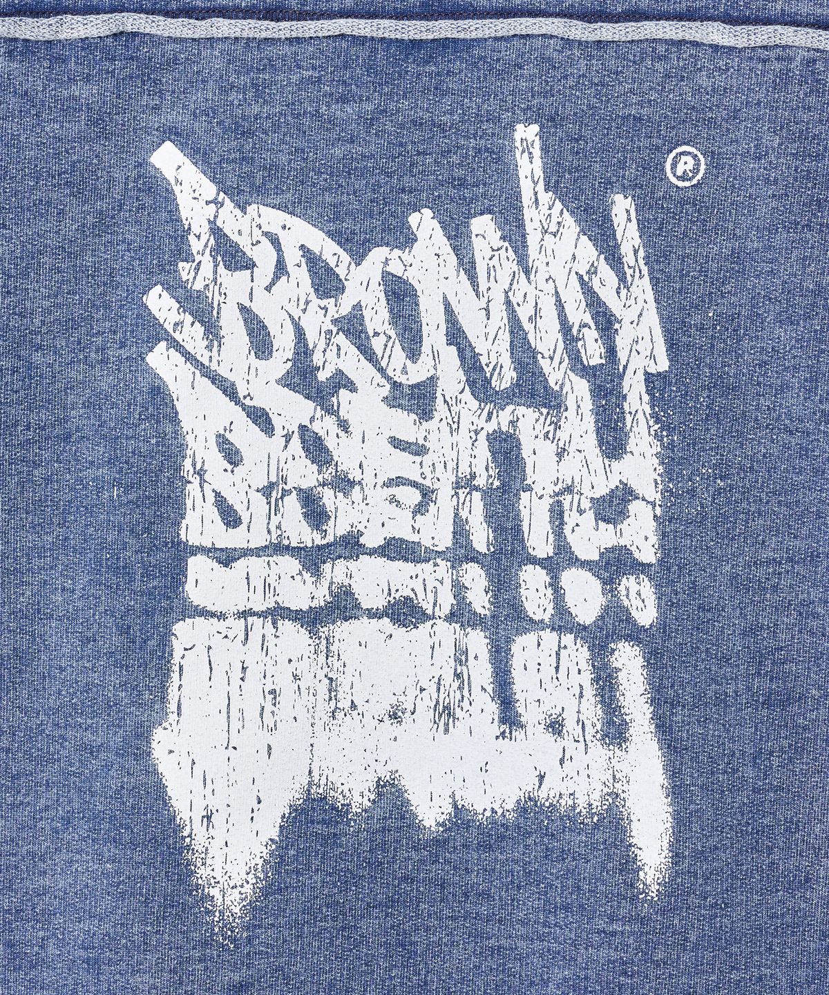 브라운브레스 키즈(BROWNBREATH KIDS) KIDS TAG DENIM TEE - BLUE