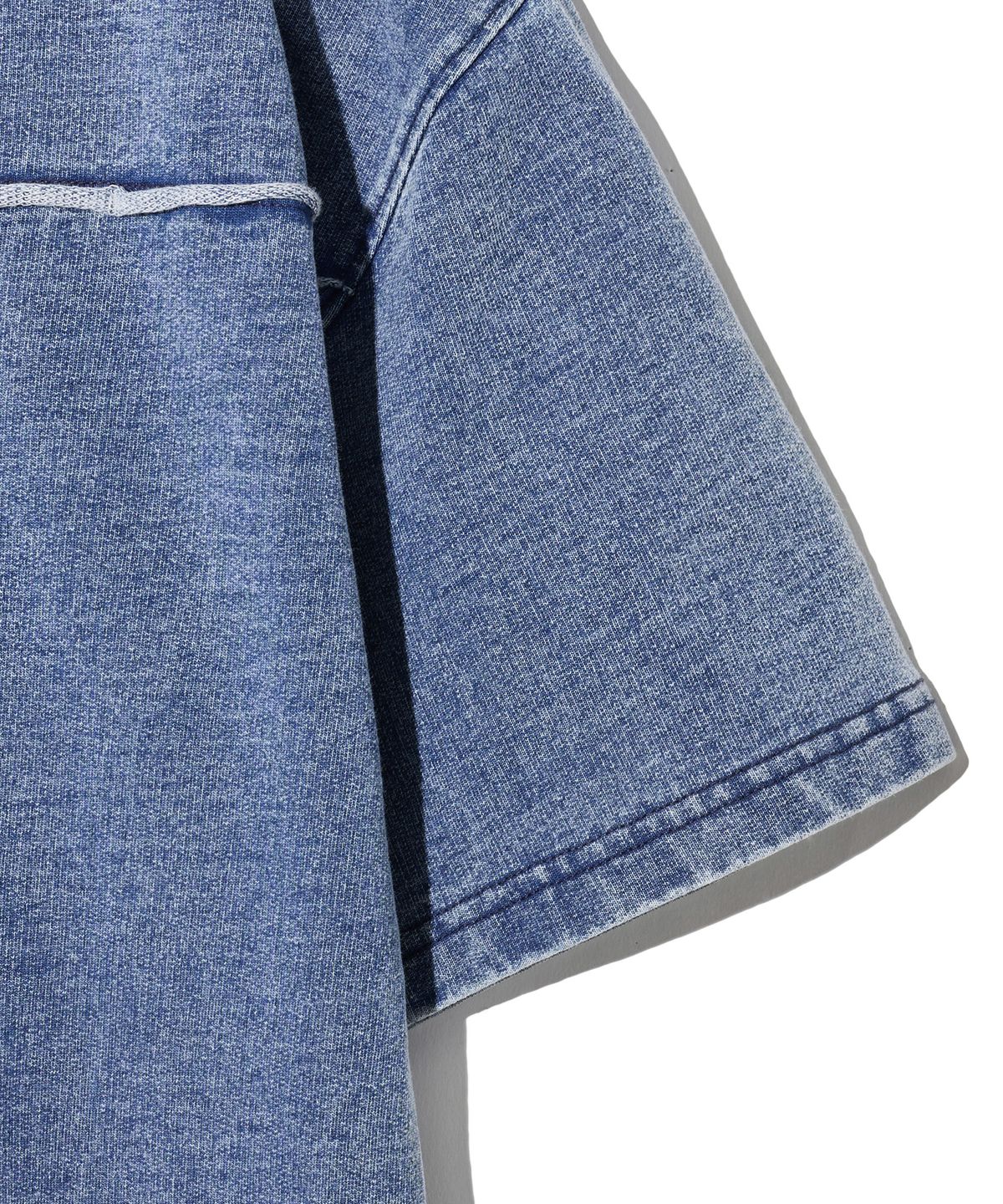 브라운브레스 키즈(BROWNBREATH KIDS) KIDS TAG DENIM TEE - BLUE