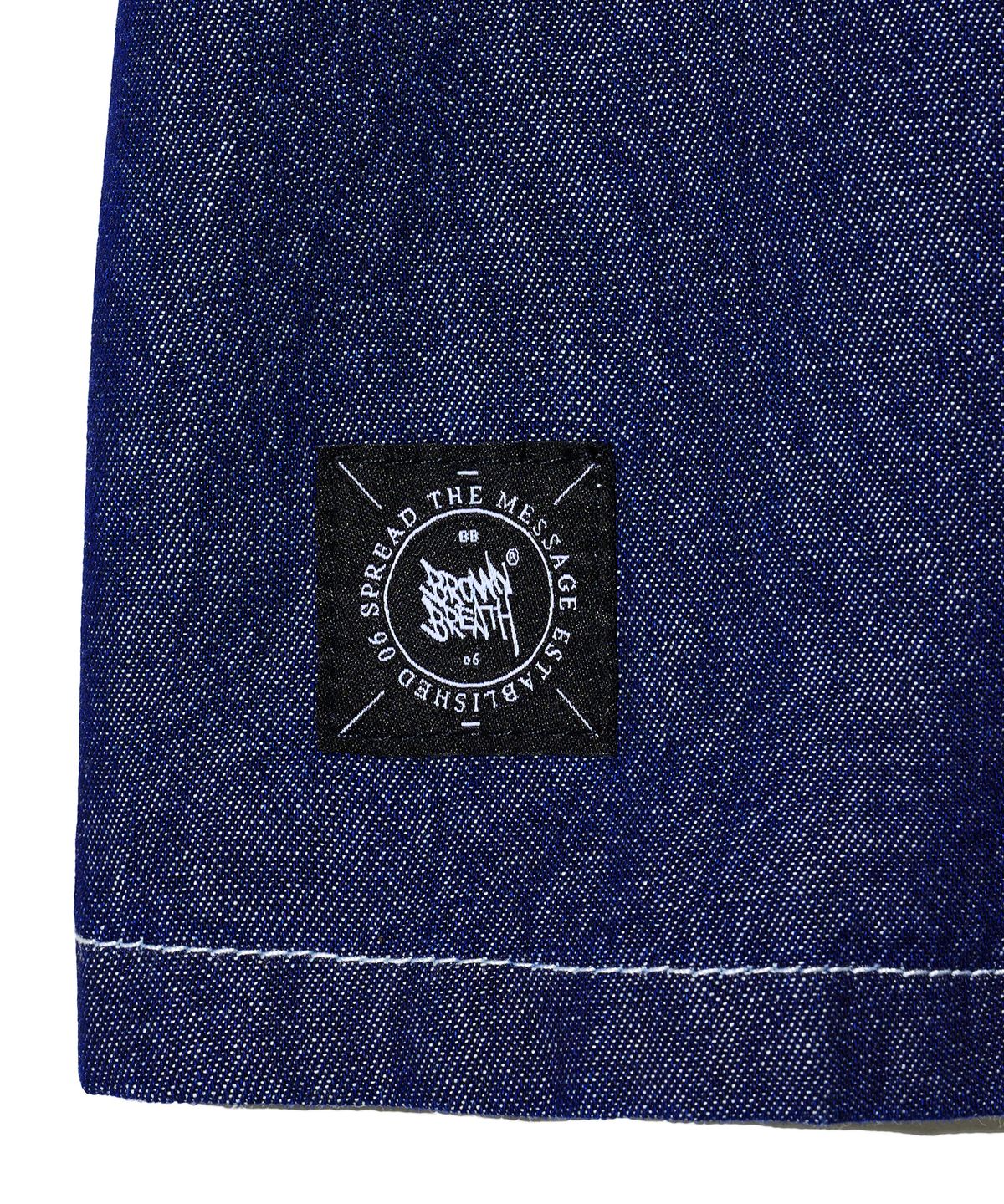 브라운브레스 키즈(BROWNBREATH KIDS) KIDS SUMMER DENIM SHIRTS - DARK INDIGO