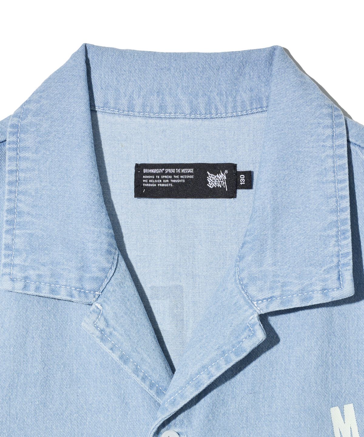 브라운브레스 키즈(BROWNBREATH KIDS) KIDS SUMMER DENIM SHIRTS - LIGHT BLUE
