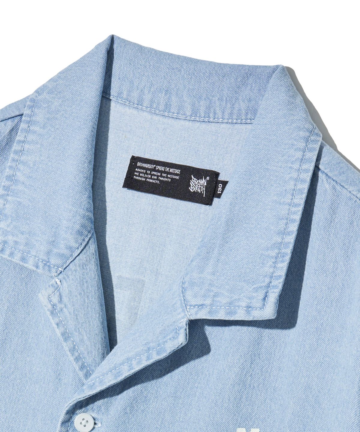 브라운브레스 키즈(BROWNBREATH KIDS) KIDS SUMMER DENIM SHIRTS - LIGHT BLUE