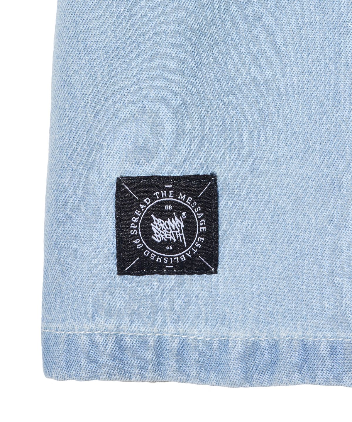 브라운브레스 키즈(BROWNBREATH KIDS) KIDS SUMMER DENIM SHIRTS - LIGHT BLUE
