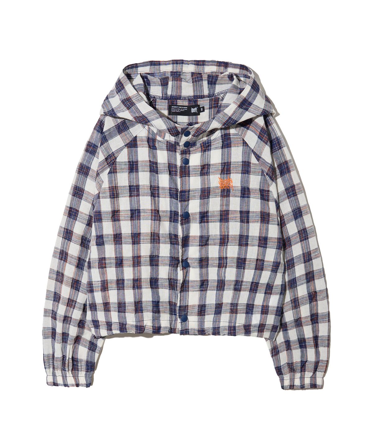 브라운브레스 키즈(BROWNBREATH KIDS) KIDS CHECK HOOD JACKET - NAVY