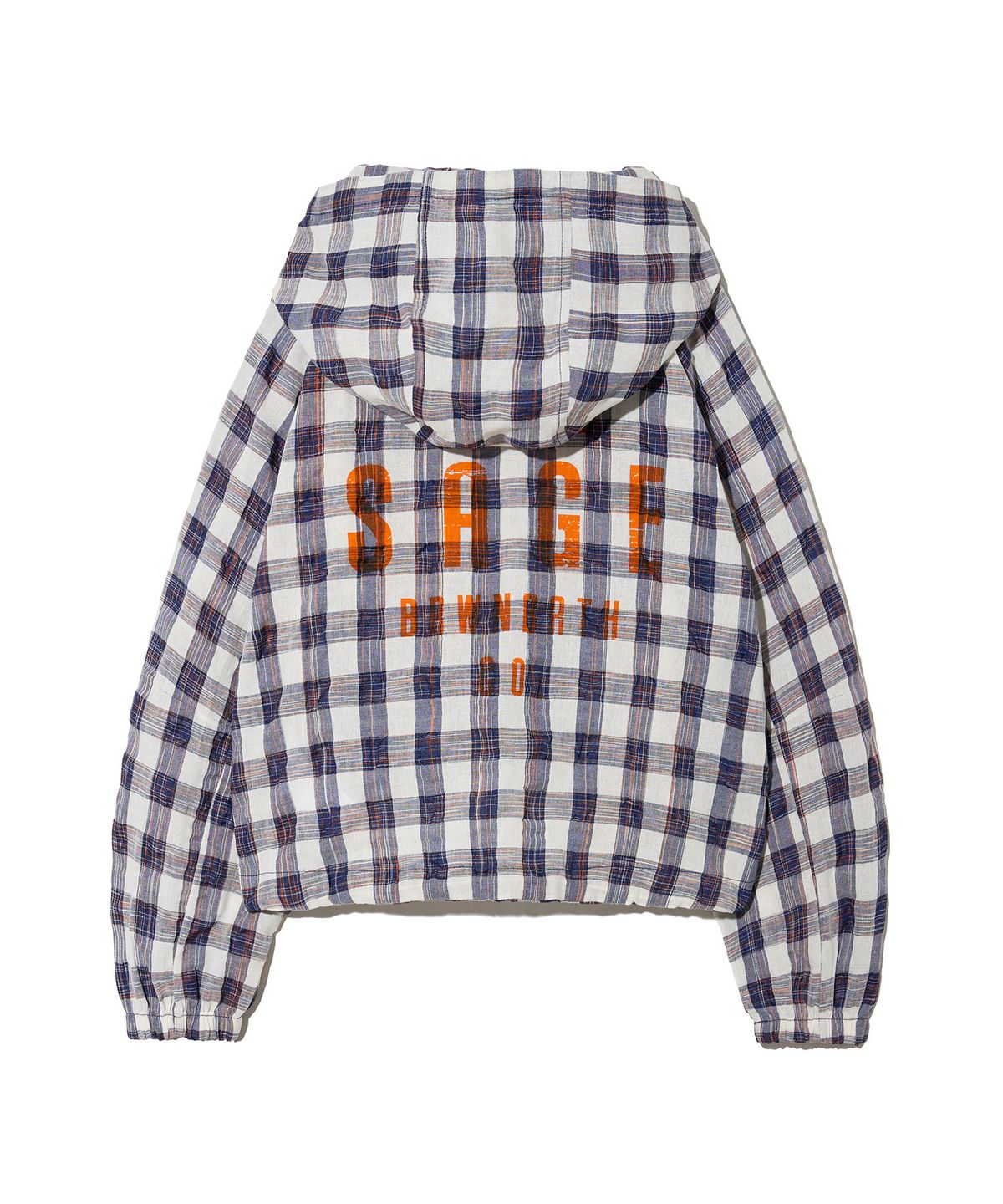 브라운브레스 키즈(BROWNBREATH KIDS) KIDS CHECK HOOD JACKET - NAVY