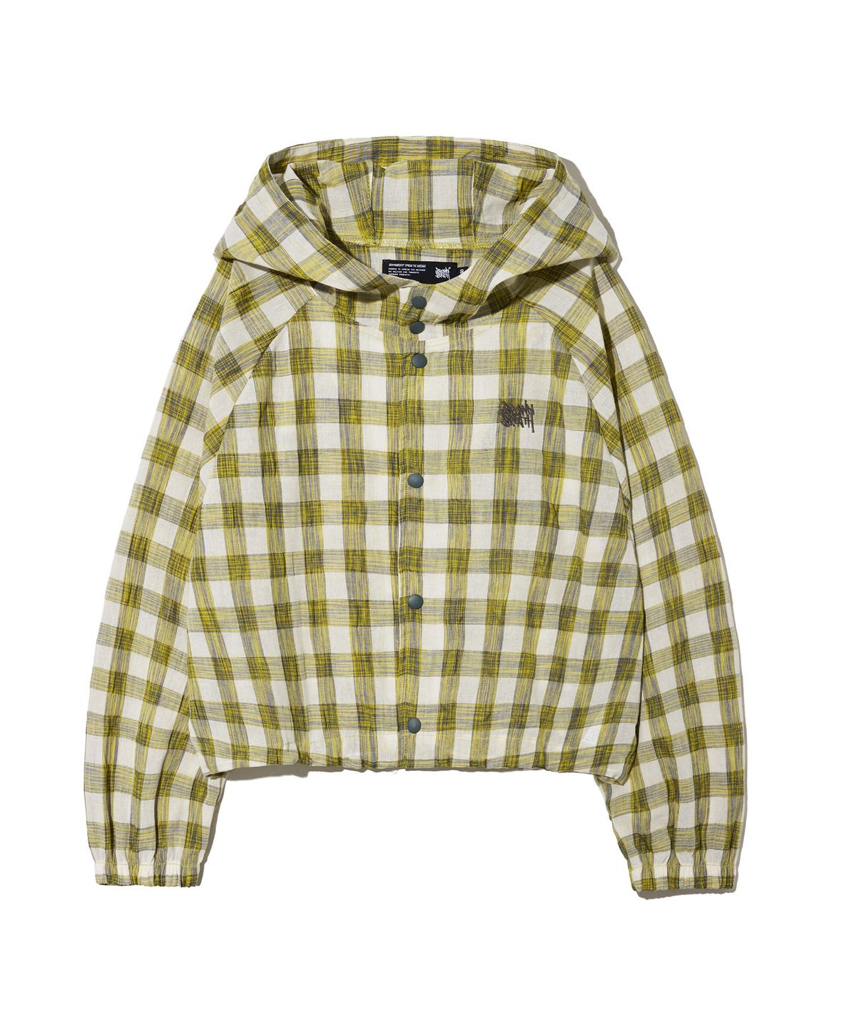 브라운브레스 키즈(BROWNBREATH KIDS) KIDS CHECK HOOD JACKET - YELLOW