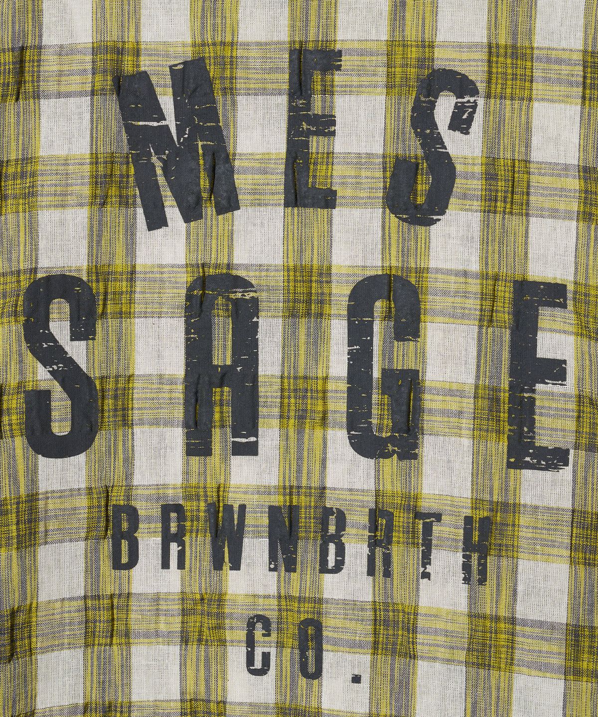 브라운브레스 키즈(BROWNBREATH KIDS) KIDS CHECK HOOD JACKET - YELLOW