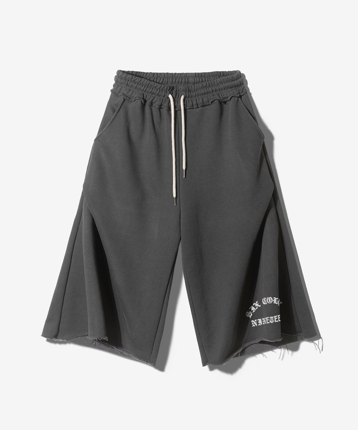 팬쇼(FANSHOW) ARCH SCN GEOMETRY 3/4 SWEAT PANTS - PIGMENT BLACK