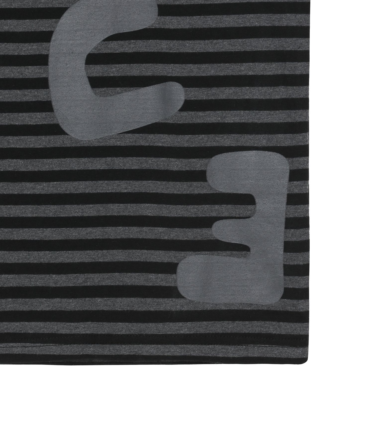 MUSINSA | BAUF Peace Logo T-Shirt [Stripe Black]