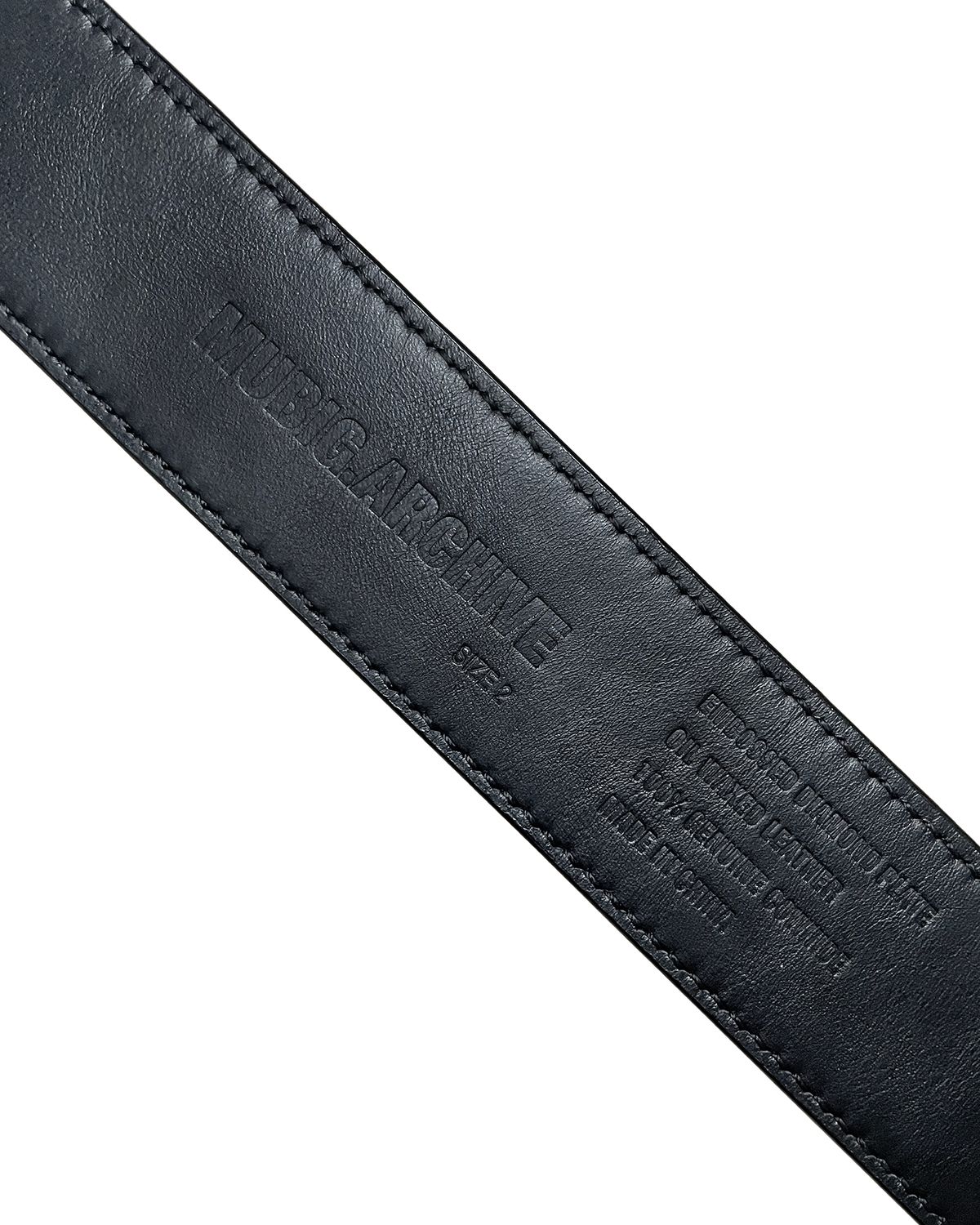 무비그아카이브(MUBIG.ARCHIVE) Diamond Plate belt (Black)
