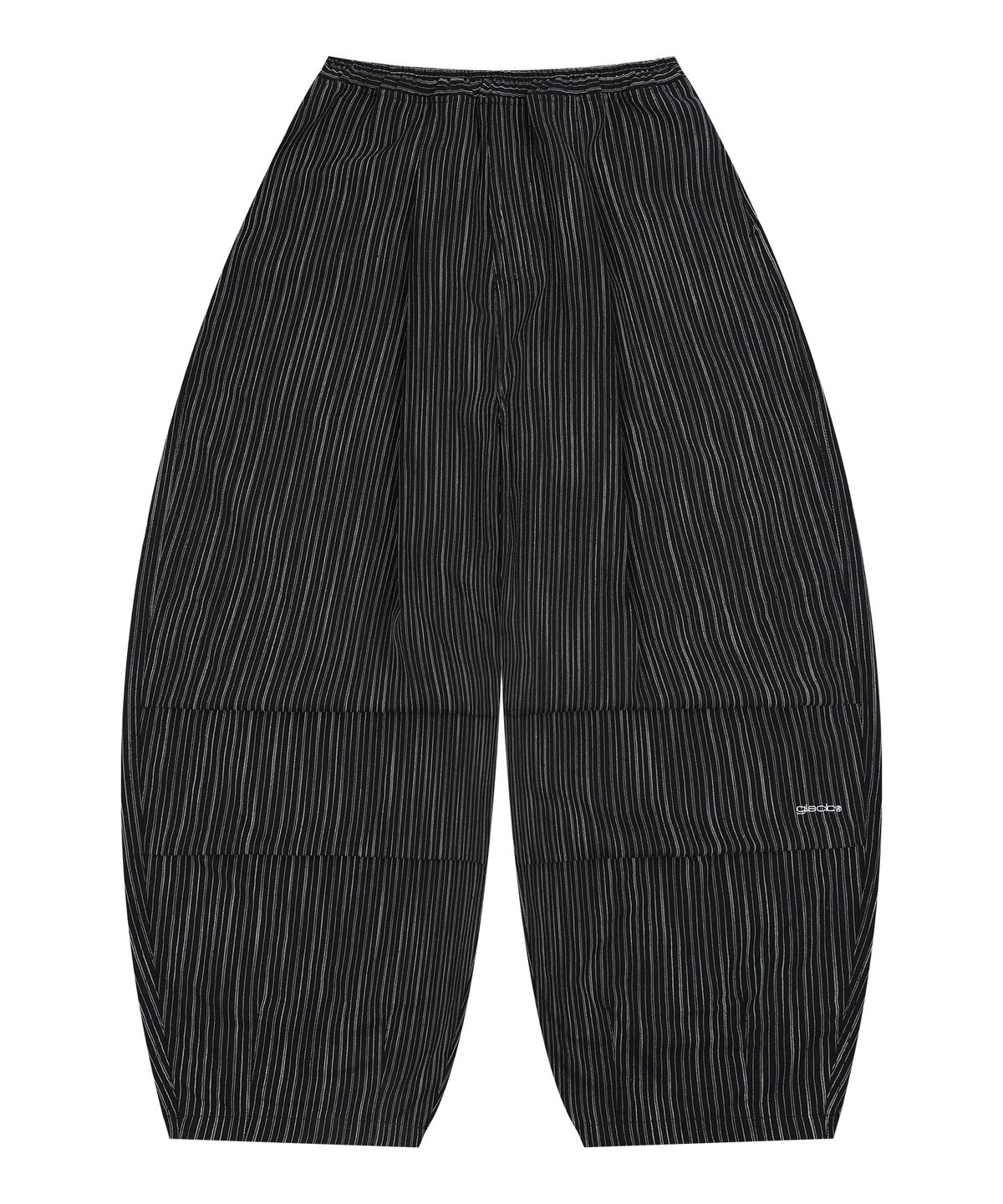 글랙(GLACK) GP139 스트라이프 린넨 이지 팬츠 (BLACK)