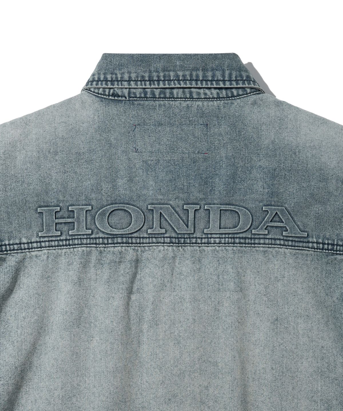 핍스 모터사이클(PHYPS MOTORCYCLE) Denim Carpenter Half Sleeve Shirts Blue