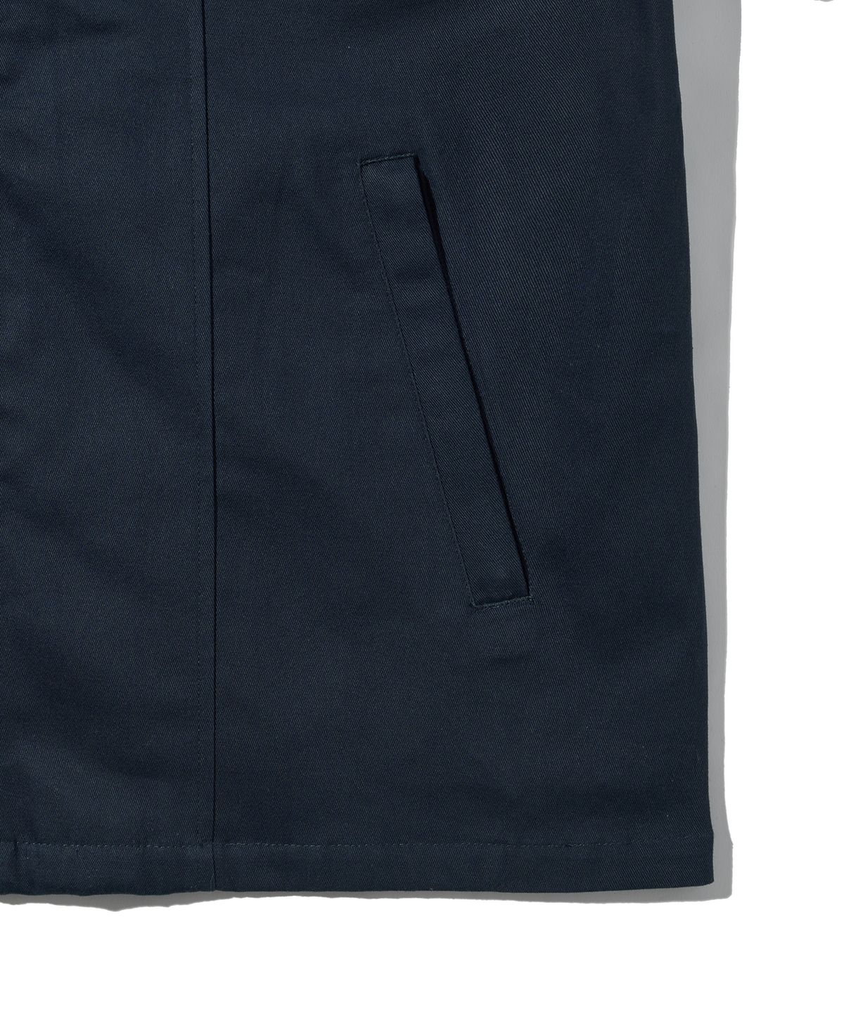 핍스 모터사이클(PHYPS MOTORCYCLE) Half Sleeve Zip Up Shirt Navy