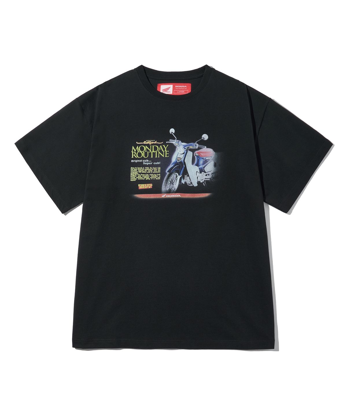 핍스 모터사이클(PHYPS MOTORCYCLE) Super Cub Short Sleeve Black
