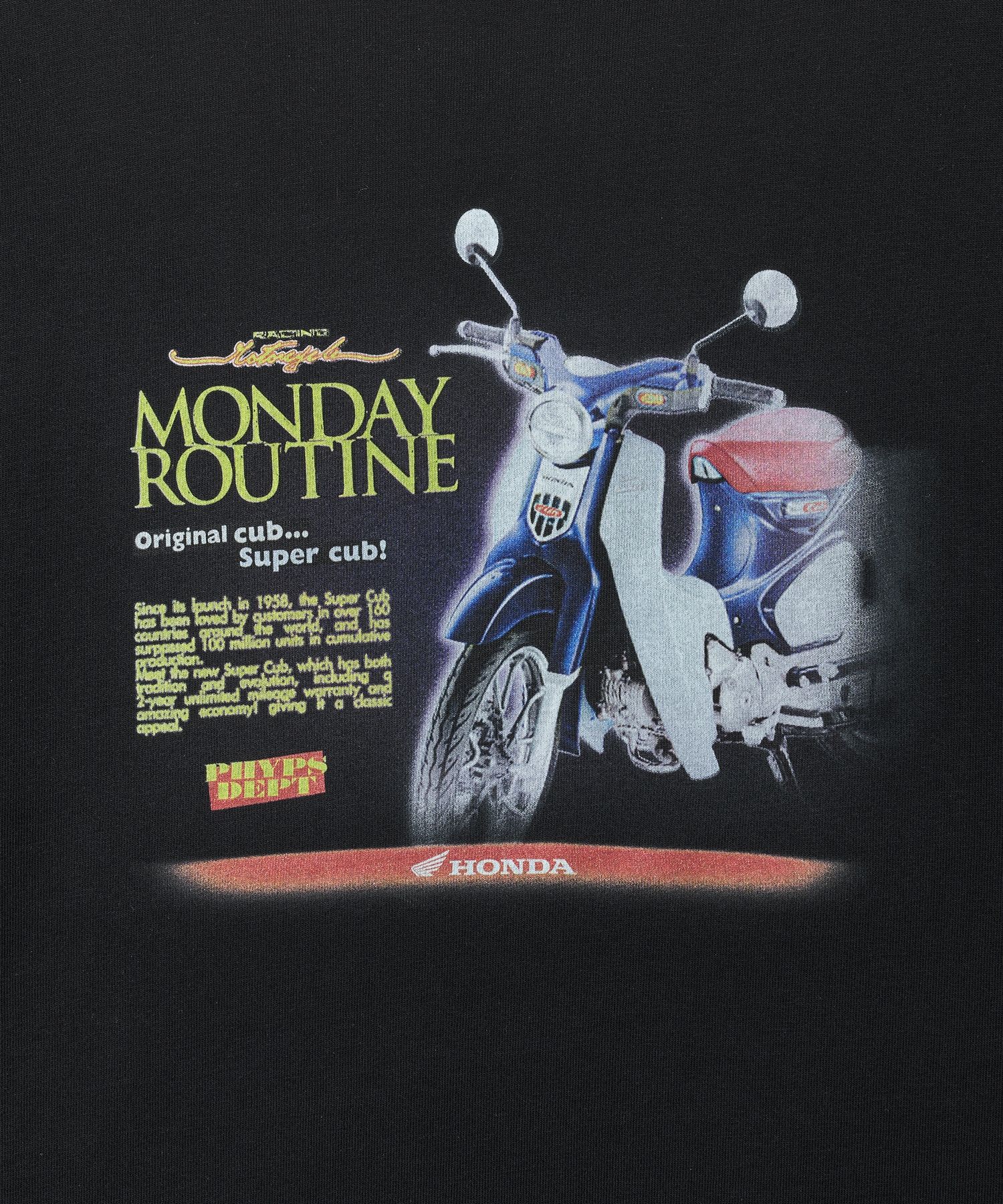 Tシャツ・カットソー HONDA MOTORCYCLE Super Cub Short Sleeve Black MUSINSA公式 | Honda Motorcycle Super Cub Short Sleeve Black