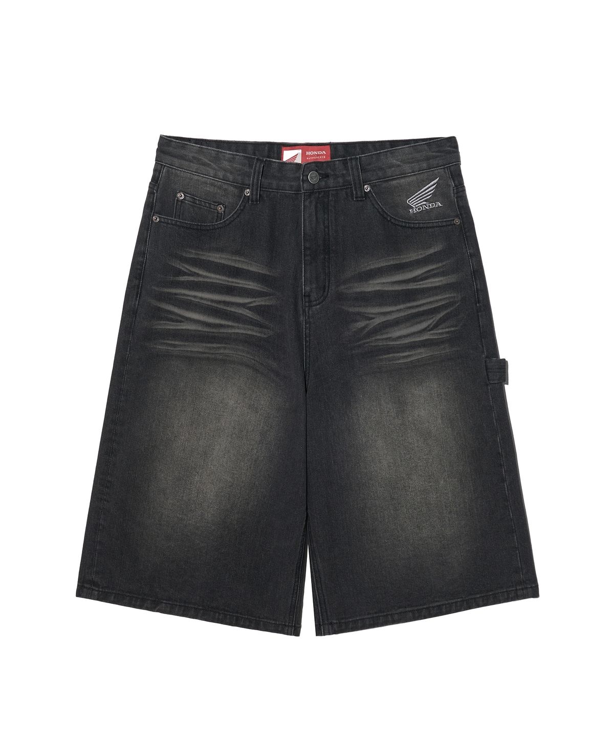 핍스 모터사이클(PHYPS MOTORCYCLE) Wing Logo Carpenter Bermuda Pants Charcoal