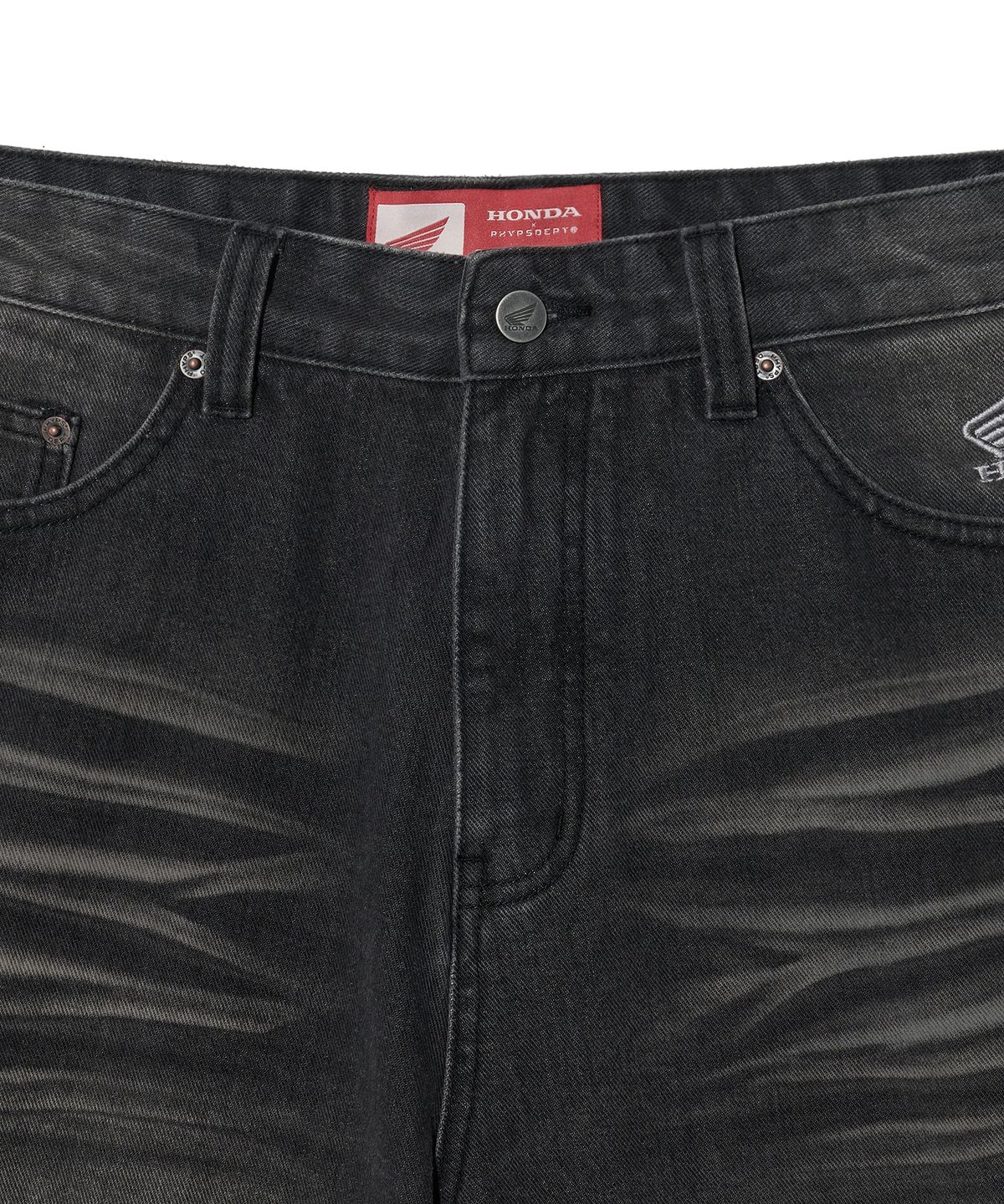 핍스 모터사이클(PHYPS MOTORCYCLE) Wing Logo Carpenter Bermuda Pants Charcoal