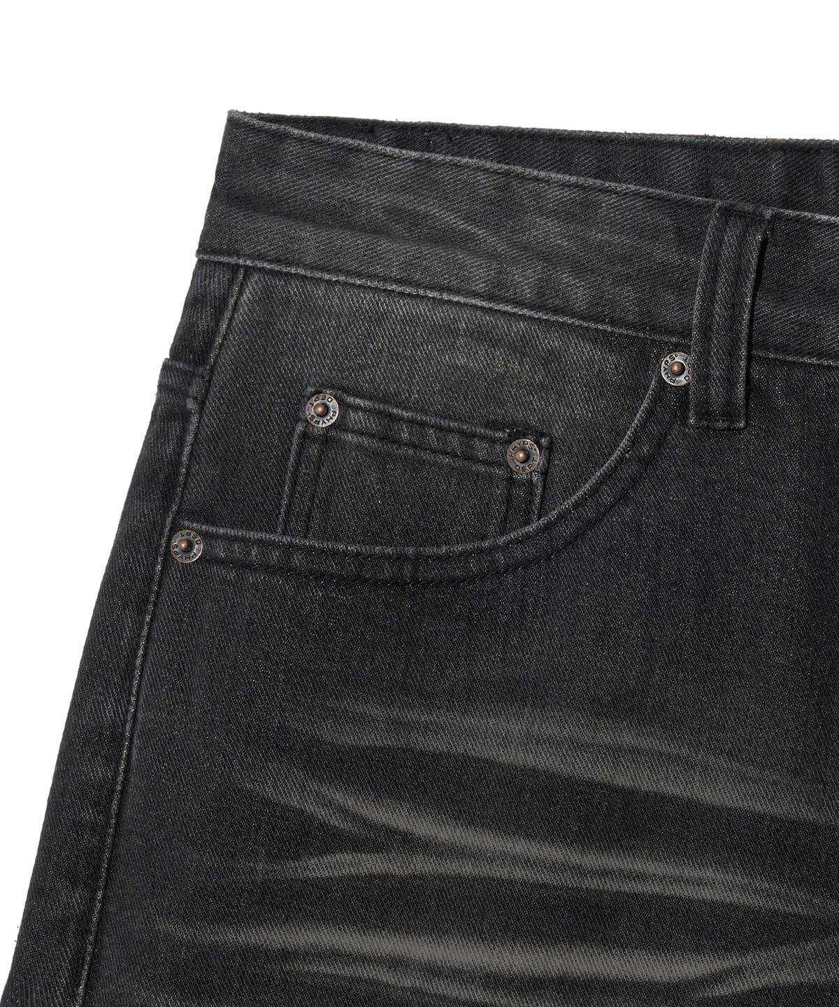 핍스 모터사이클(PHYPS MOTORCYCLE) Wing Logo Carpenter Bermuda Pants Charcoal