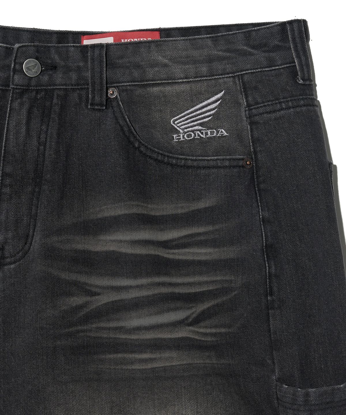 핍스 모터사이클(PHYPS MOTORCYCLE) Wing Logo Carpenter Bermuda Pants Charcoal