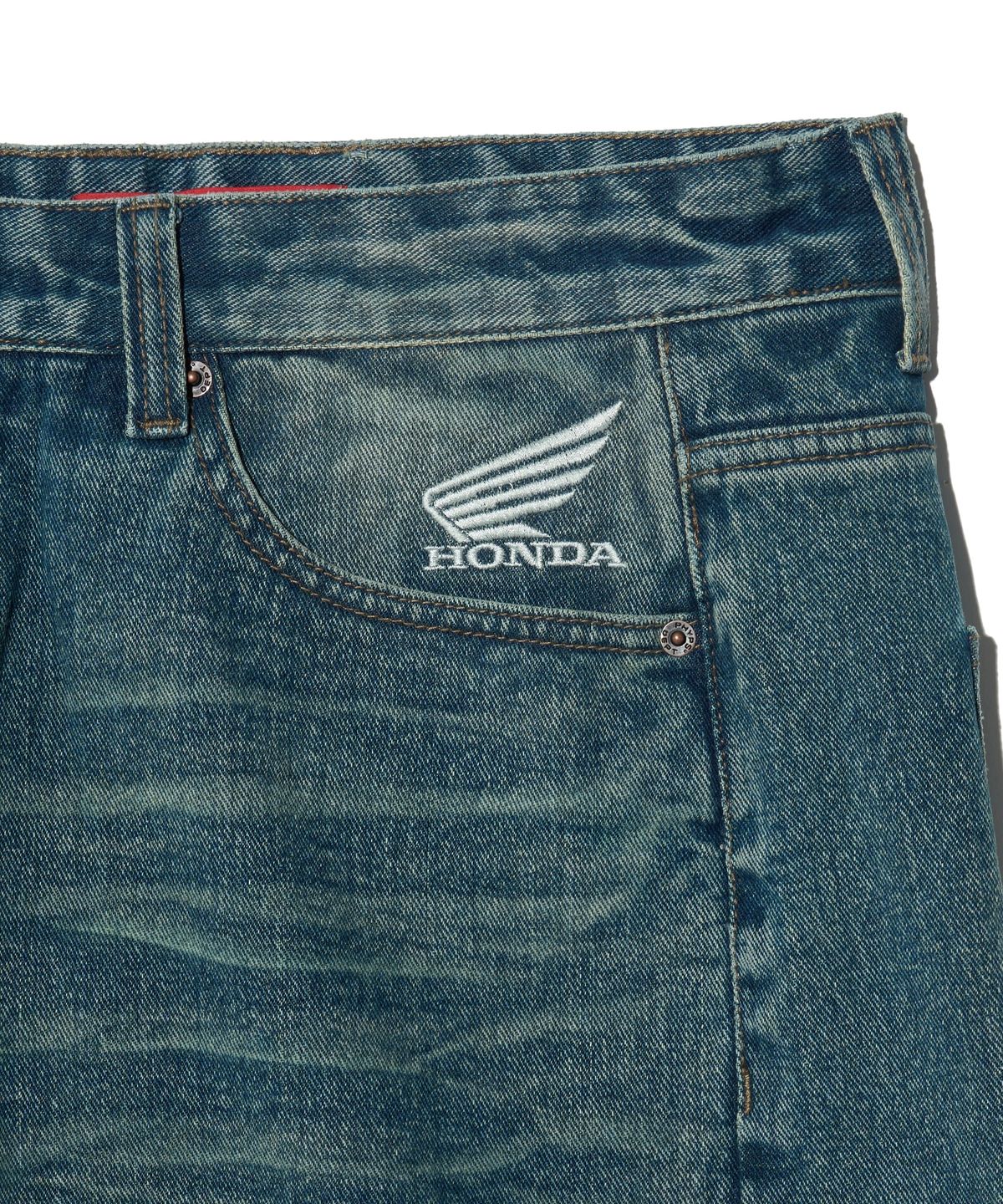 핍스 모터사이클(PHYPS MOTORCYCLE) Wing Logo Carpenter Bermuda Pants Blue