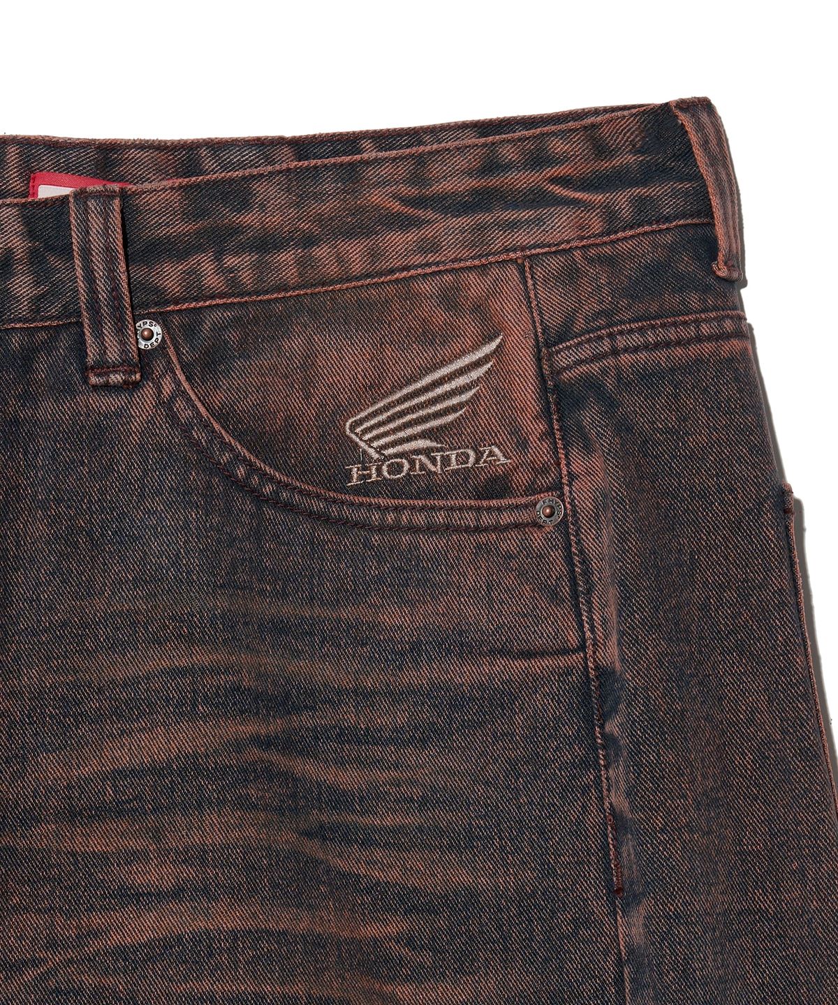 핍스 모터사이클(PHYPS MOTORCYCLE) Wing Logo Carpenter Bermuda Pants Burgundy