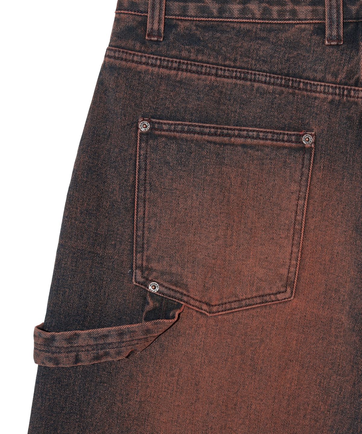 핍스 모터사이클(PHYPS MOTORCYCLE) Wing Logo Carpenter Bermuda Pants Burgundy