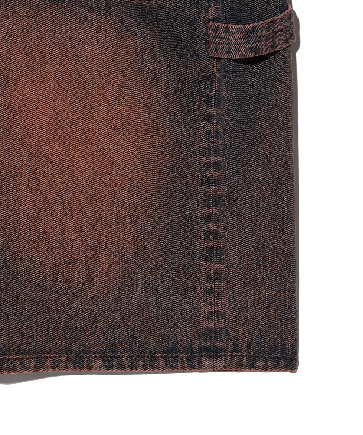 핍스 모터사이클(PHYPS MOTORCYCLE) Wing Logo Carpenter Bermuda Pants Burgundy