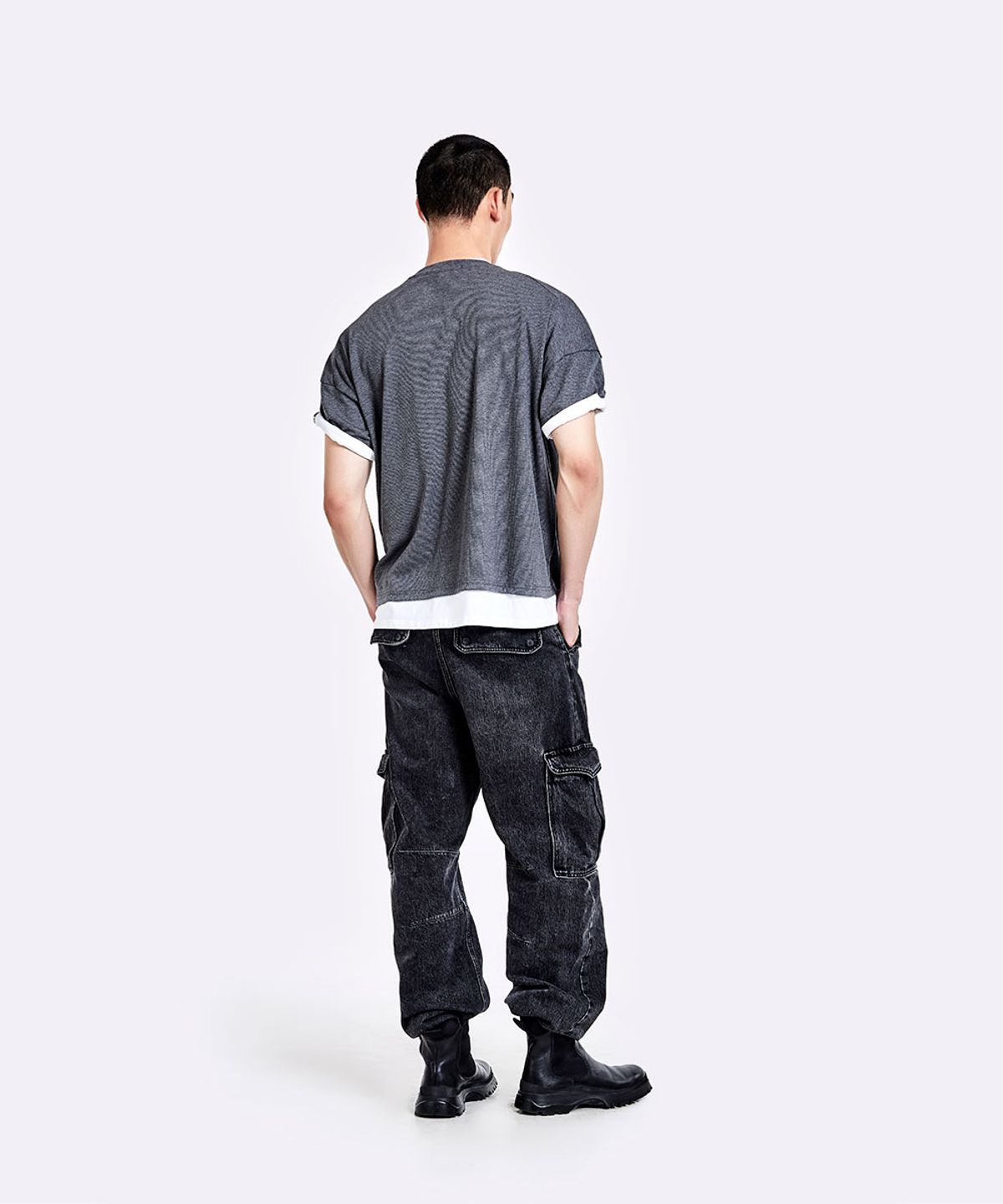 51퍼센트(51PERCENT) Layered T-shirt - Grey